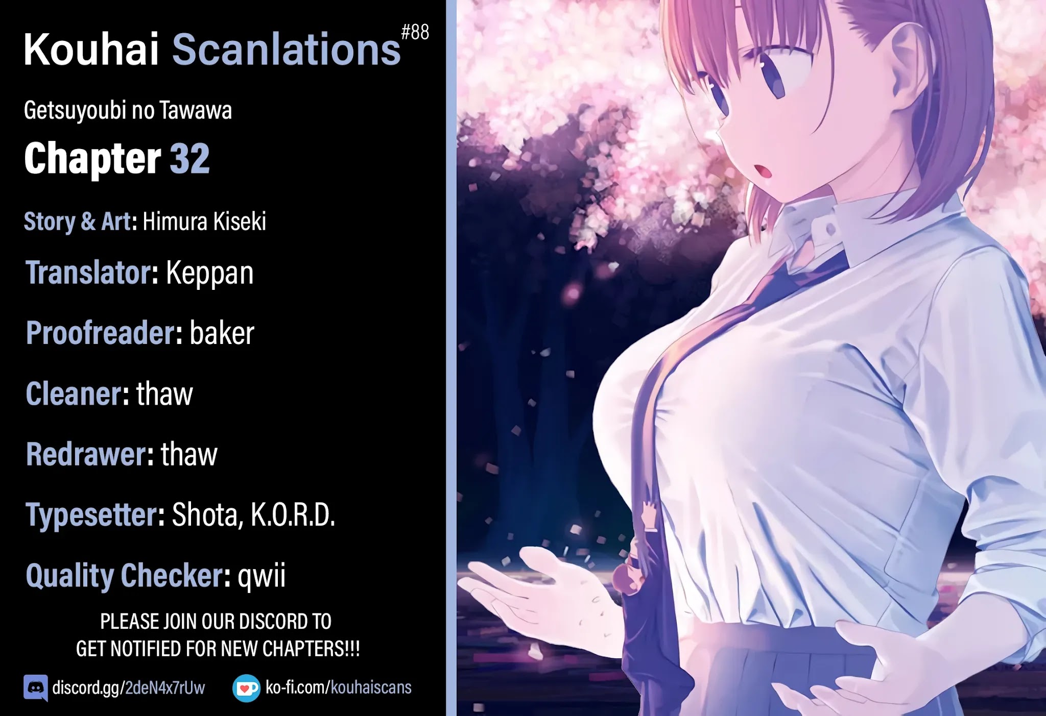 Getsuyoubi no Tawawa (Serialization) chapter 32 page 1