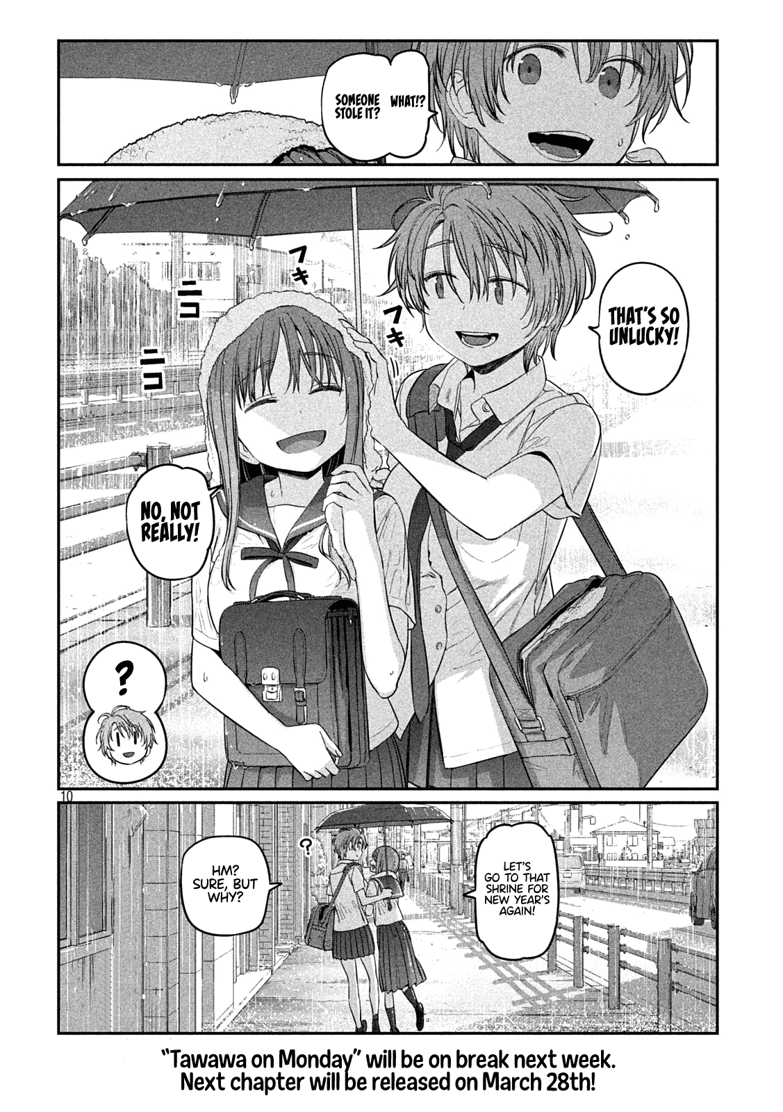 Getsuyoubi no Tawawa (Serialization) chapter 42 page 10