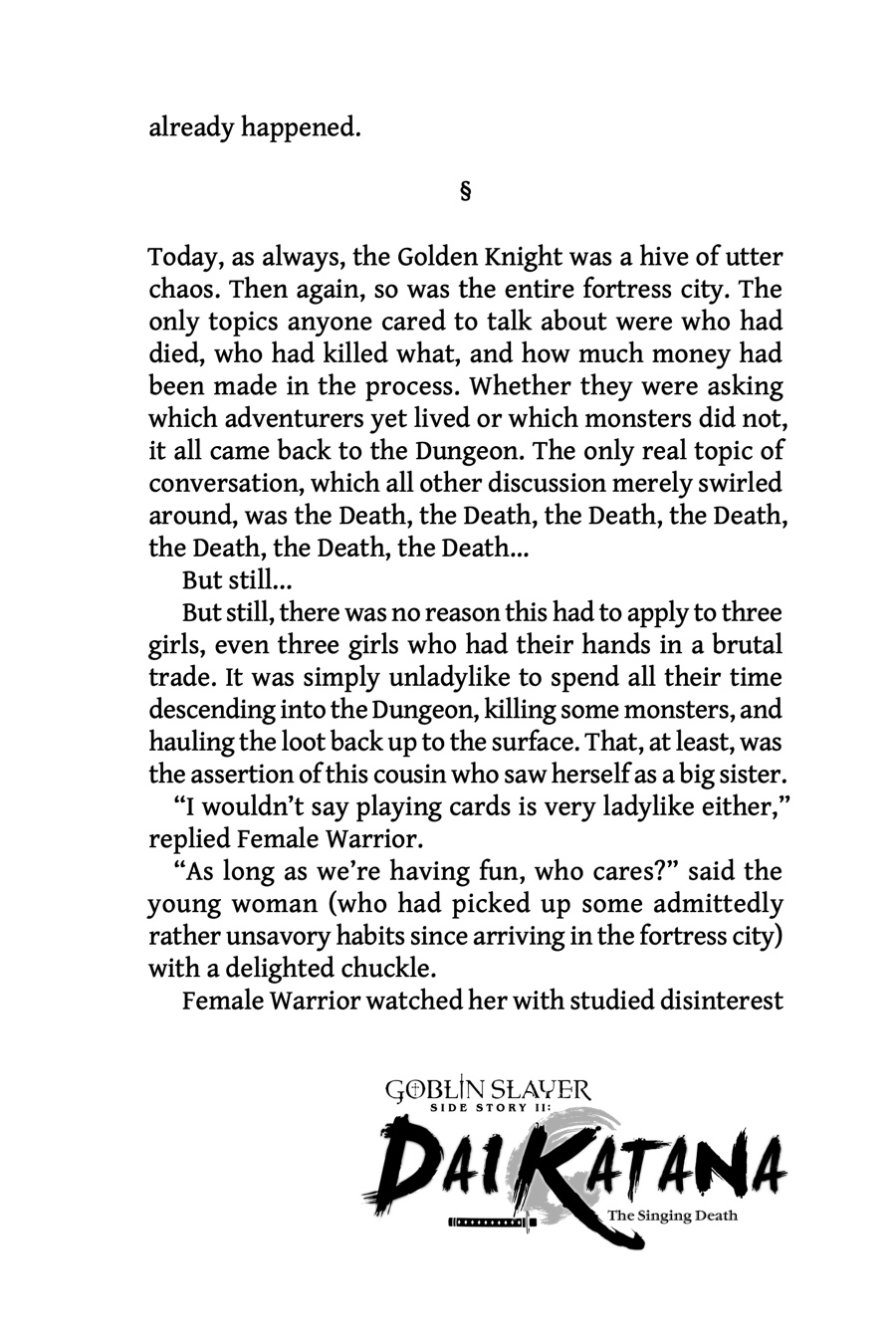 Goblin Slayer Gaiden 2: Tsubanari no Daikatana chapter 15 page 39