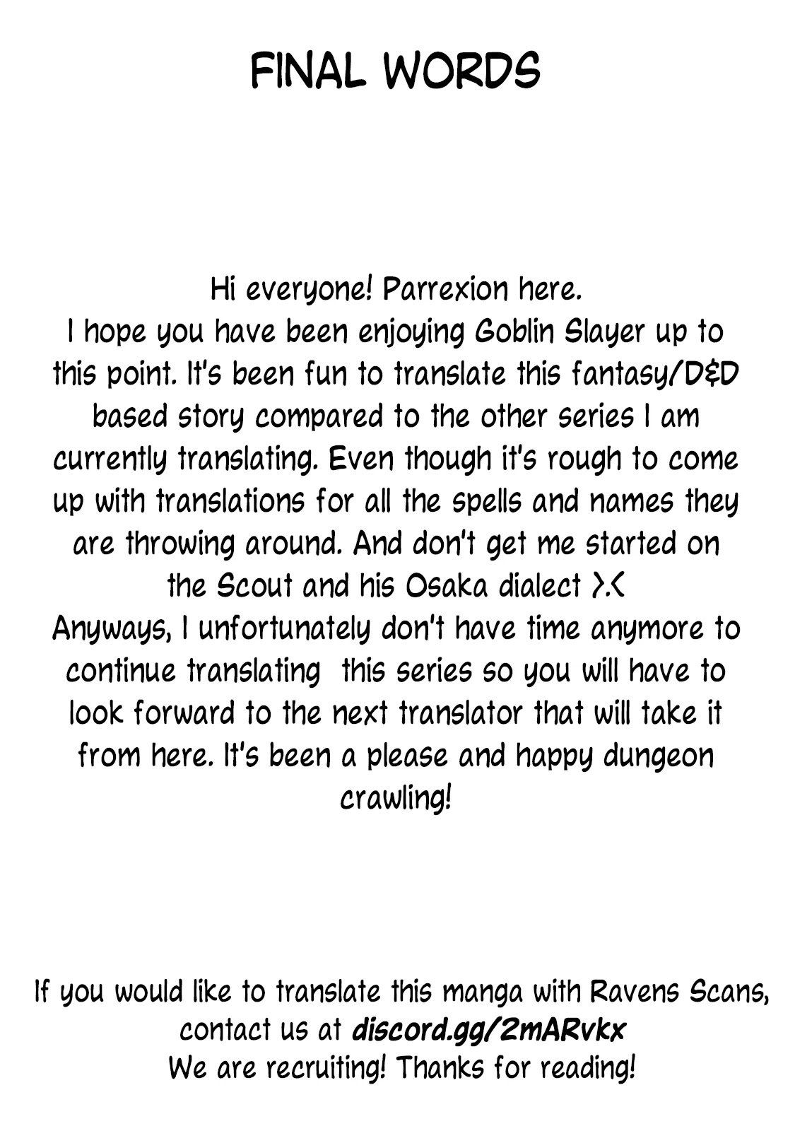 Goblin Slayer Gaiden 2: Tsubanari no Daikatana chapter 8 page 40