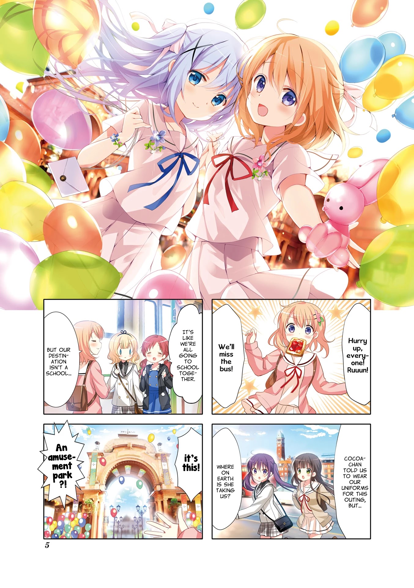 Gochuumon wa Usagi Desu ka? chapter 105 page 5