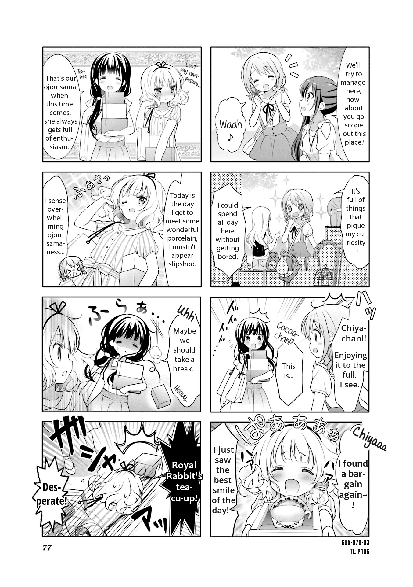 Gochuumon wa Usagi Desu ka? chapter 61 page 3