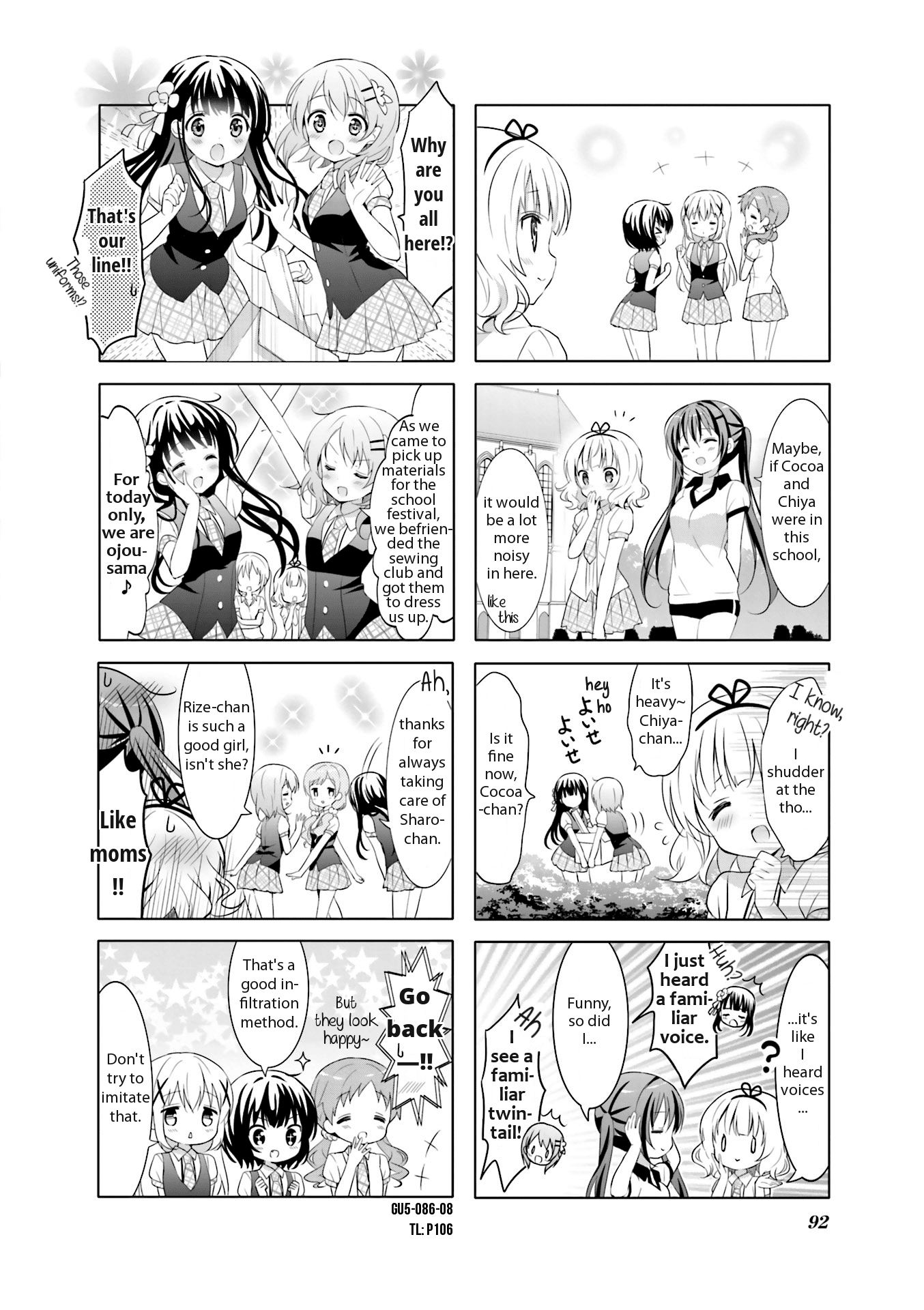 Gochuumon wa Usagi Desu ka? chapter 62 page 8