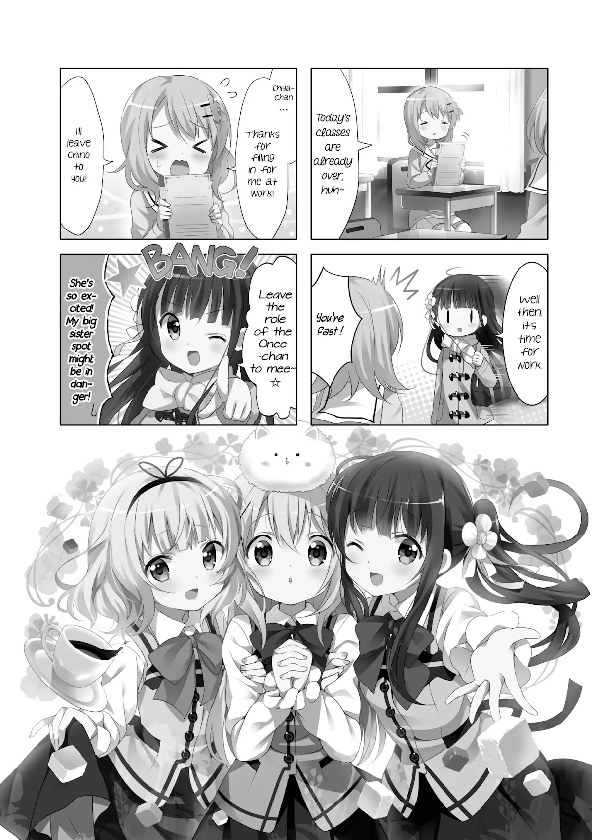 Gochuumon wa Usagi Desu ka? chapter 76 page 1