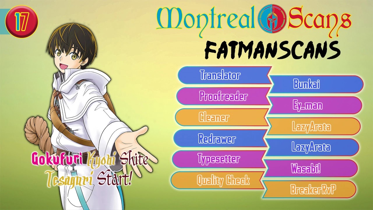 Gokufuri Kyohi Shite Tesaguri Sutato! Toku-ka Shinai Hira, Nakama to Wakarete Tabi ni Deru chapter 17 page 1