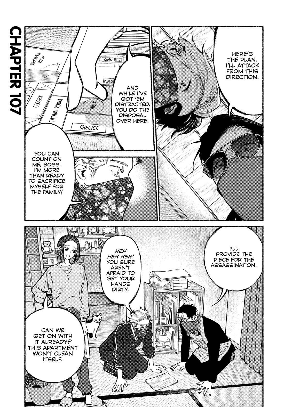 Gokushufudou: The Way of the House Husband chapter 107 page 1