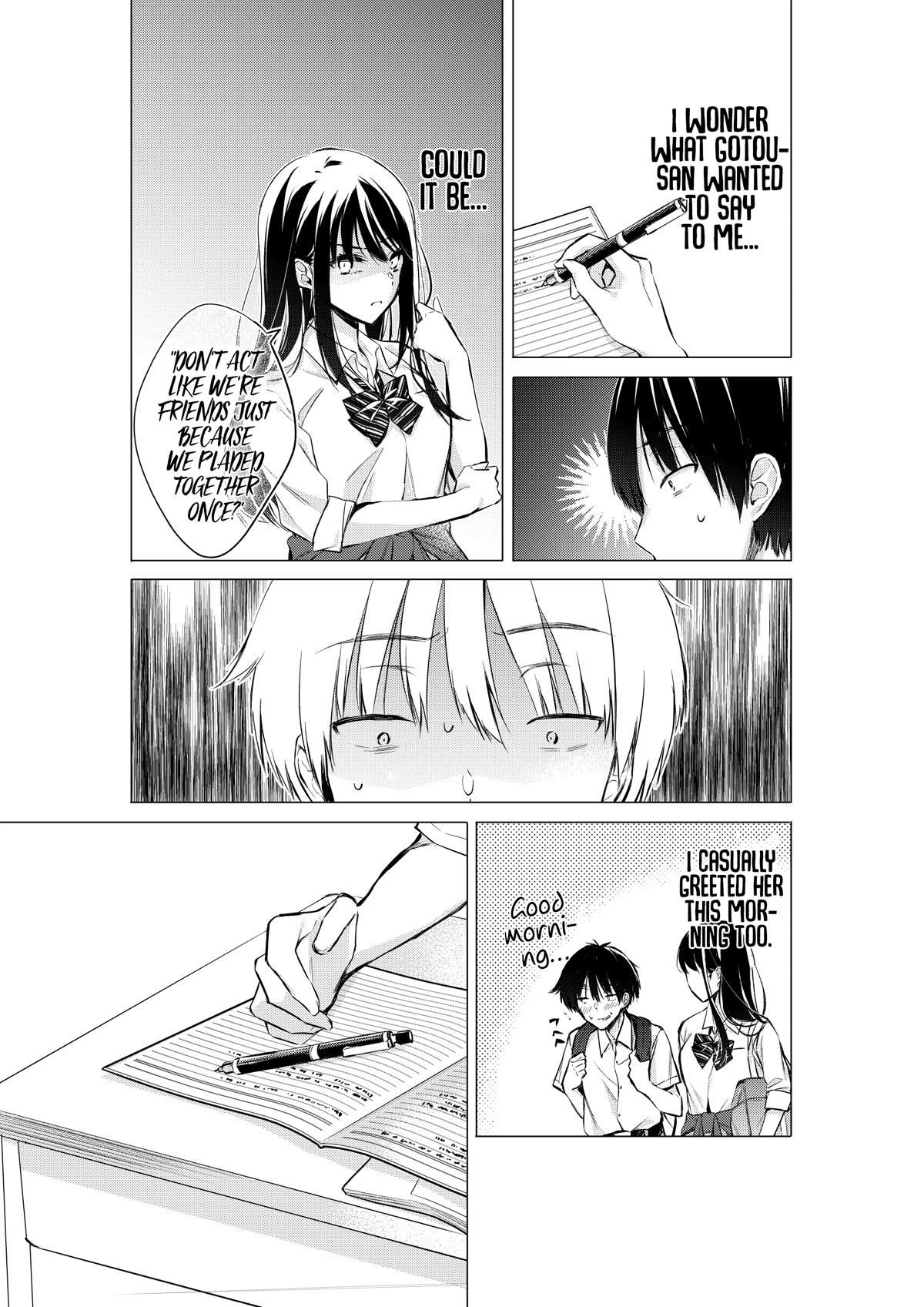 Gotou-san wa Furimukasetai! (Pixiv Serialization) chapter 47 page 2