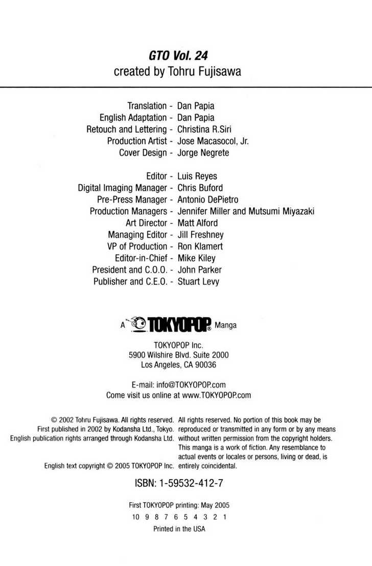 Great Teacher Onizuka chapter 189 page 1