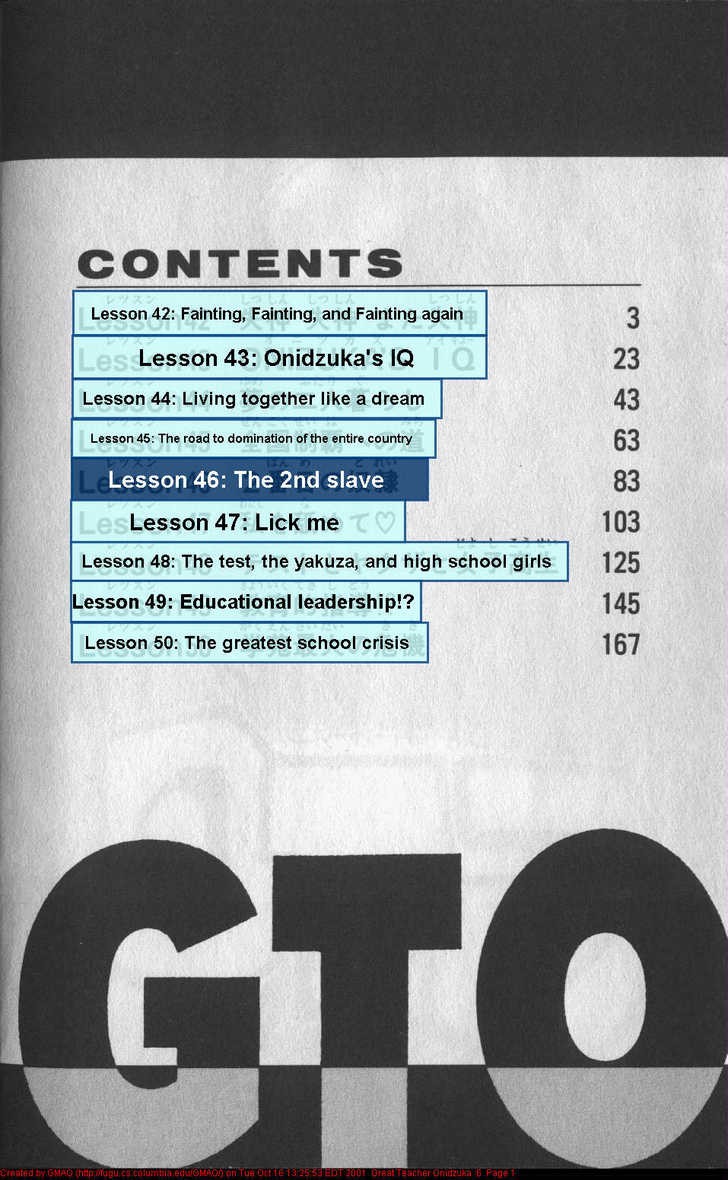 Great Teacher Onizuka chapter 42 page 1