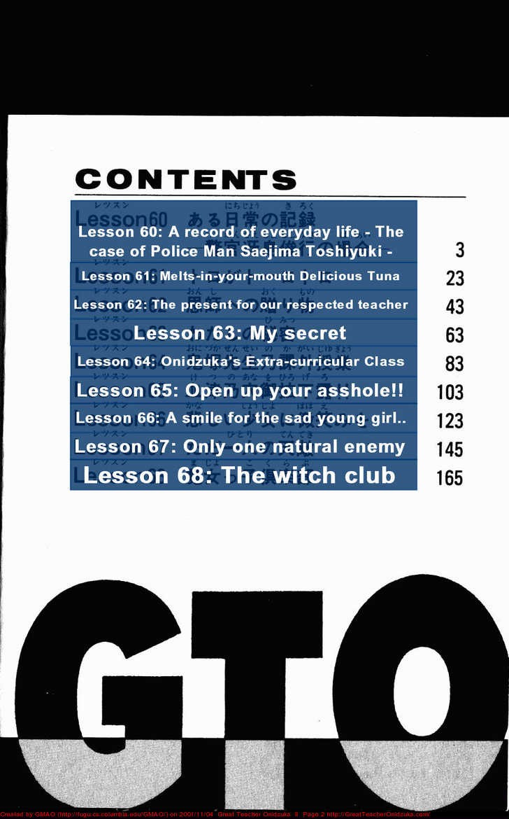 Great Teacher Onizuka chapter 60 page 1