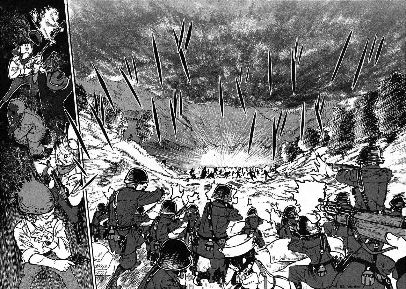 Groundless - Sekigan no Sogekihei chapter 1.3 page 34