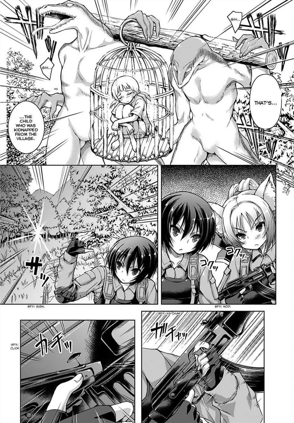 Gun-Ota ga Mahou Sekai ni Tensei shitara, Gendai Heiki de Guntai Harem wo Tsukucchaimashita!? chapter 1 page 9