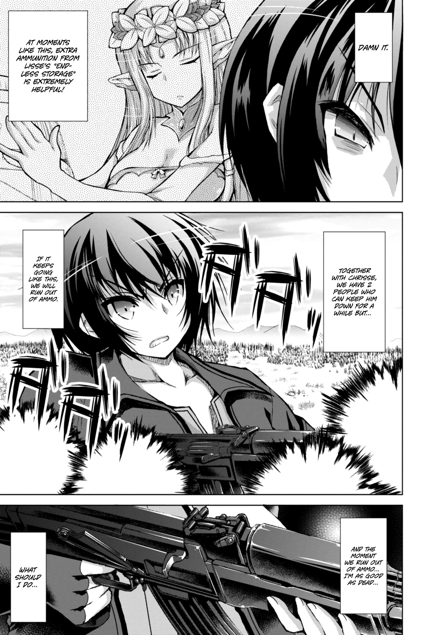 Gun-Ota ga Mahou Sekai ni Tensei shitara, Gendai Heiki de Guntai Harem wo Tsukucchaimashita!? chapter 35 page 23