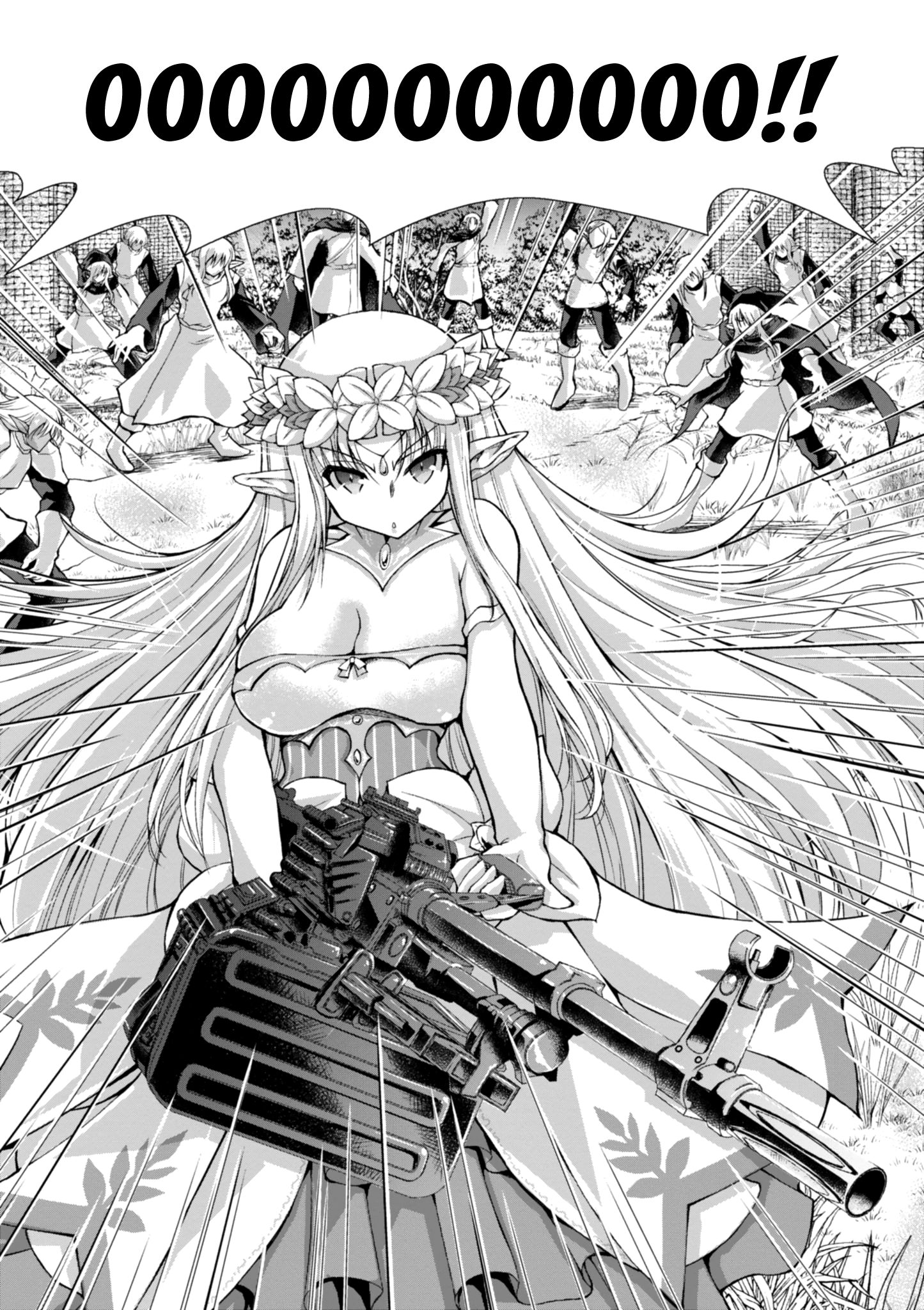 Gun-Ota ga Mahou Sekai ni Tensei shitara, Gendai Heiki de Guntai Harem wo Tsukucchaimashita!? chapter 37 page 23