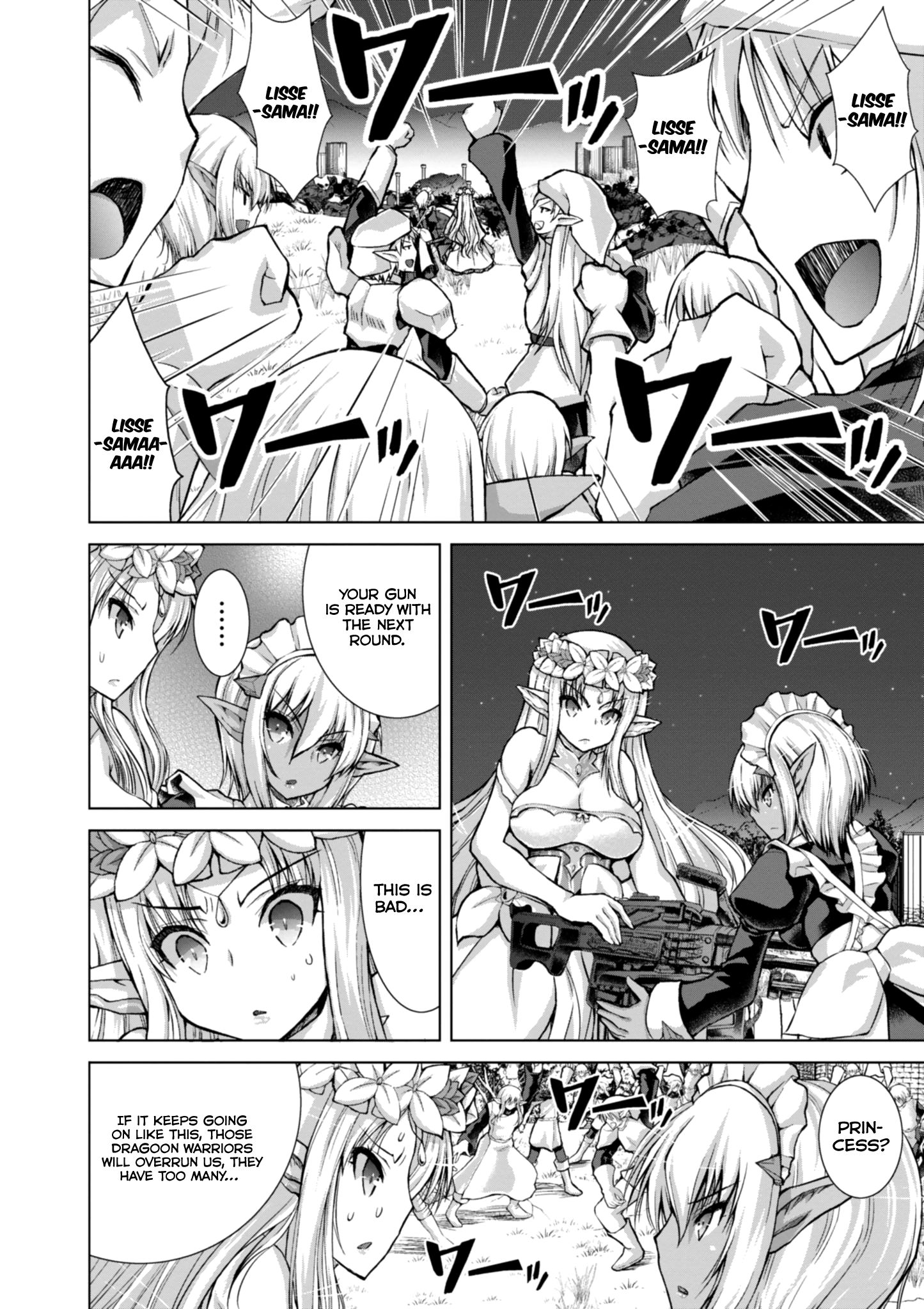 Gun-Ota ga Mahou Sekai ni Tensei shitara, Gendai Heiki de Guntai Harem wo Tsukucchaimashita!? chapter 37 page 24