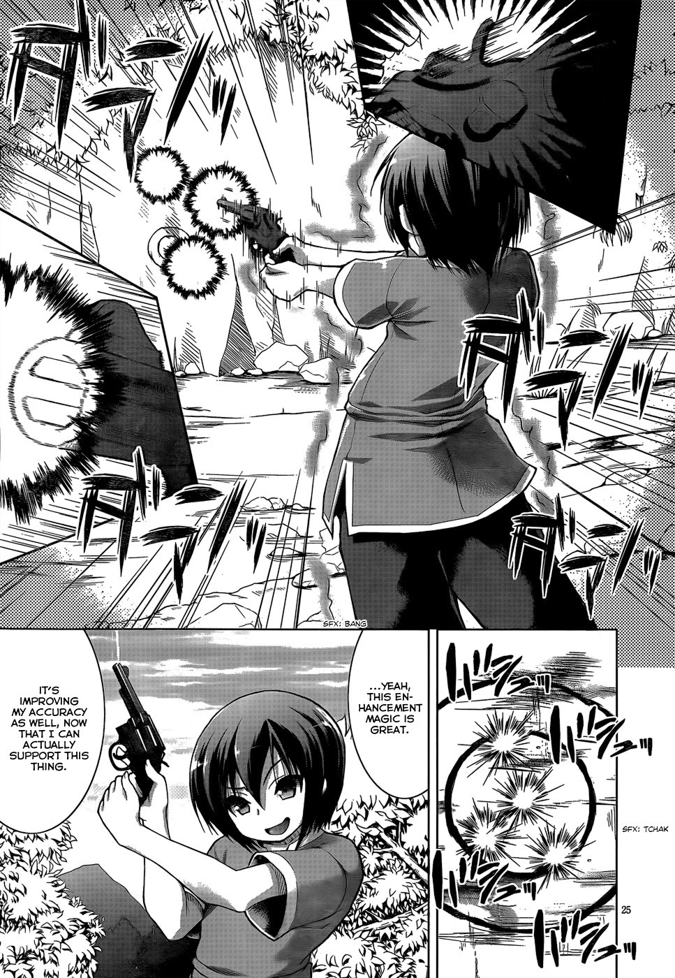 Gun-Ota ga Mahou Sekai ni Tensei shitara, Gendai Heiki de Guntai Harem wo Tsukucchaimashita!? chapter 4 page 28