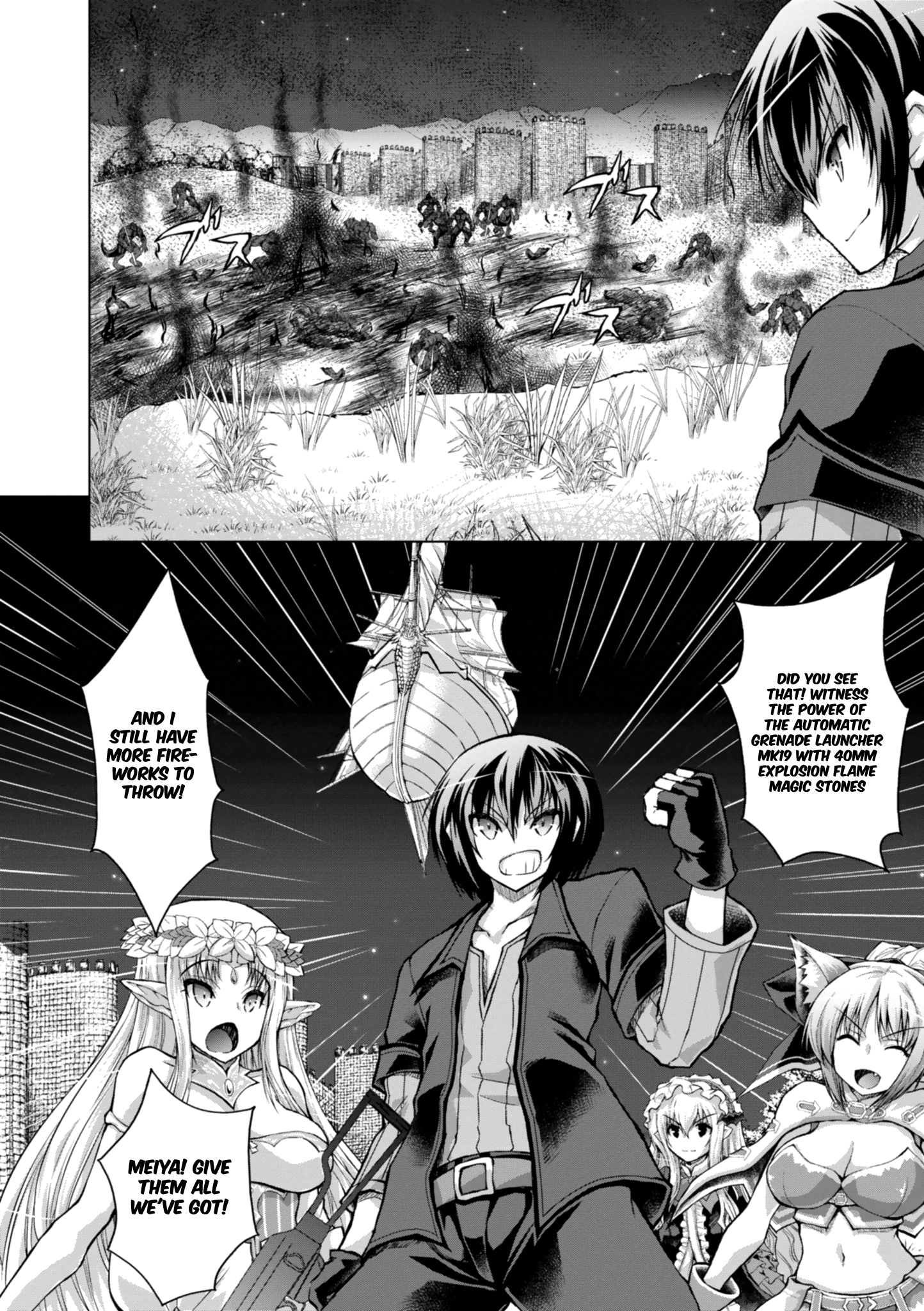 Gun-Ota ga Mahou Sekai ni Tensei shitara, Gendai Heiki de Guntai Harem wo Tsukucchaimashita!? chapter 40 page 19