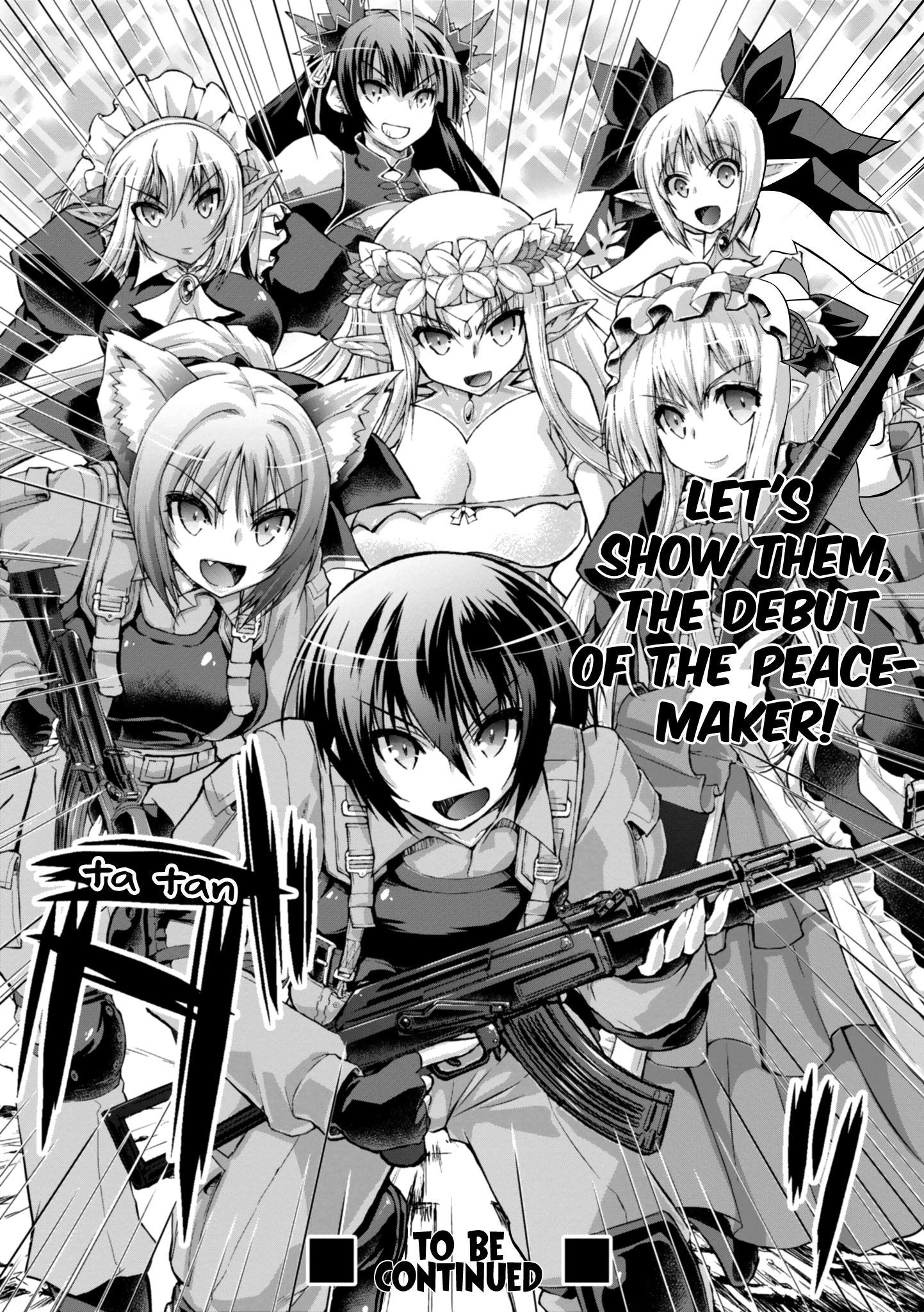 Gun-Ota ga Mahou Sekai ni Tensei shitara, Gendai Heiki de Guntai Harem wo Tsukucchaimashita!? chapter 45 page 31
