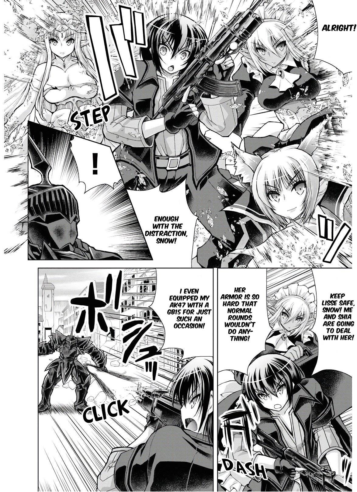 Gun-Ota ga Mahou Sekai ni Tensei shitara, Gendai Heiki de Guntai Harem wo Tsukucchaimashita!? chapter 52 page 21