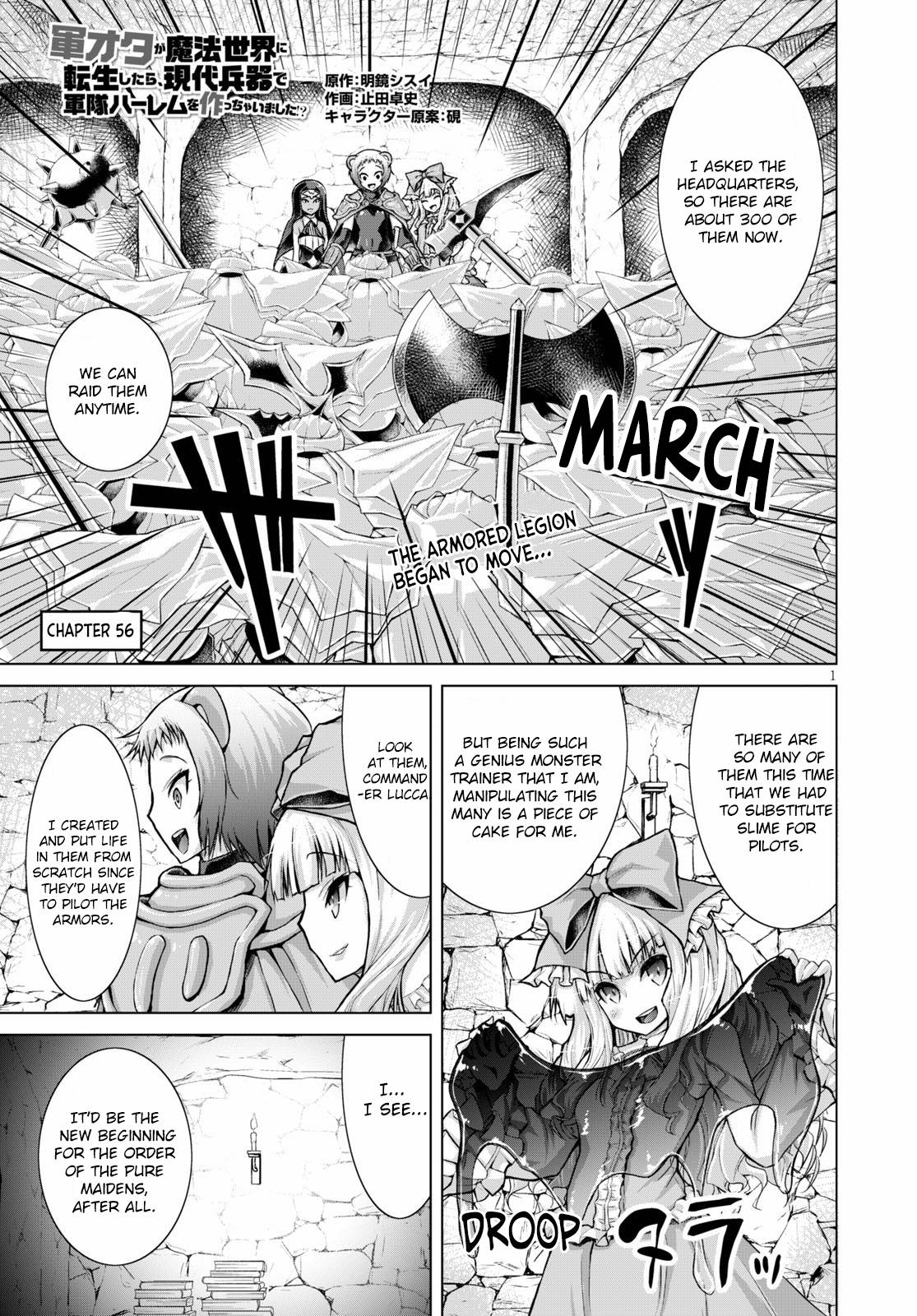 Gun-Ota ga Mahou Sekai ni Tensei shitara, Gendai Heiki de Guntai Harem wo Tsukucchaimashita!? chapter 56 page 2