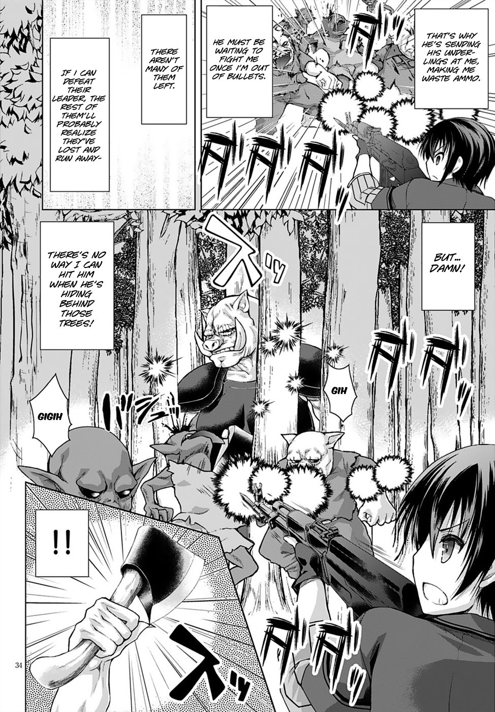 Gun-Ota ga Mahou Sekai ni Tensei shitara, Gendai Heiki de Guntai Harem wo Tsukucchaimashita!? chapter 8 page 37