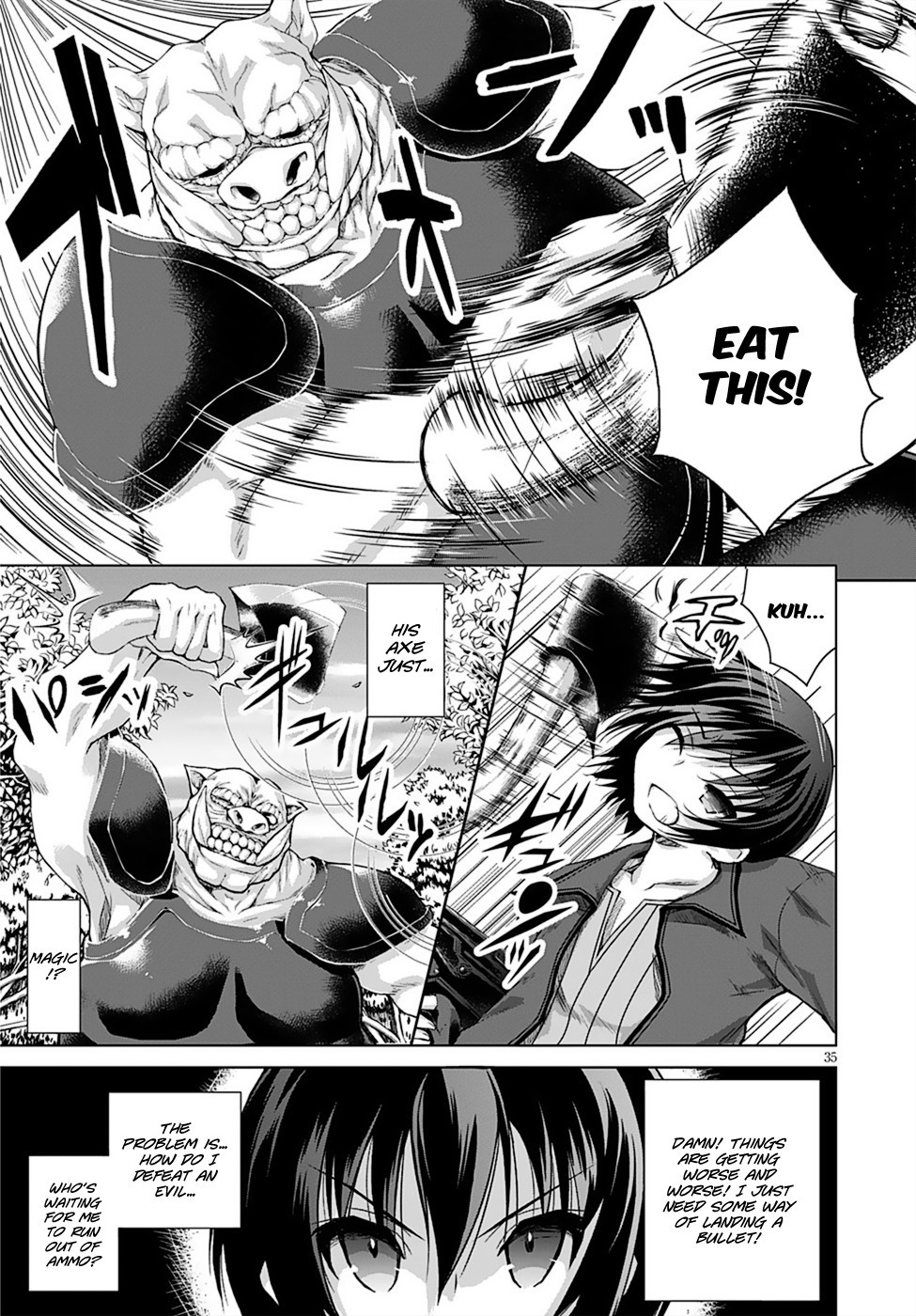 Gun-Ota ga Mahou Sekai ni Tensei shitara, Gendai Heiki de Guntai Harem wo Tsukucchaimashita!? chapter 8 page 38