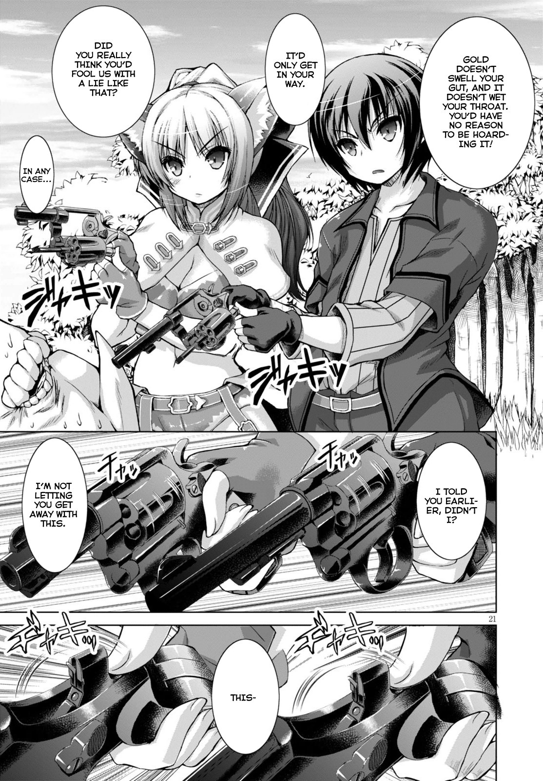Gun-Ota ga Mahou Sekai ni Tensei shitara, Gendai Heiki de Guntai Harem wo Tsukucchaimashita!? chapter 9 page 24