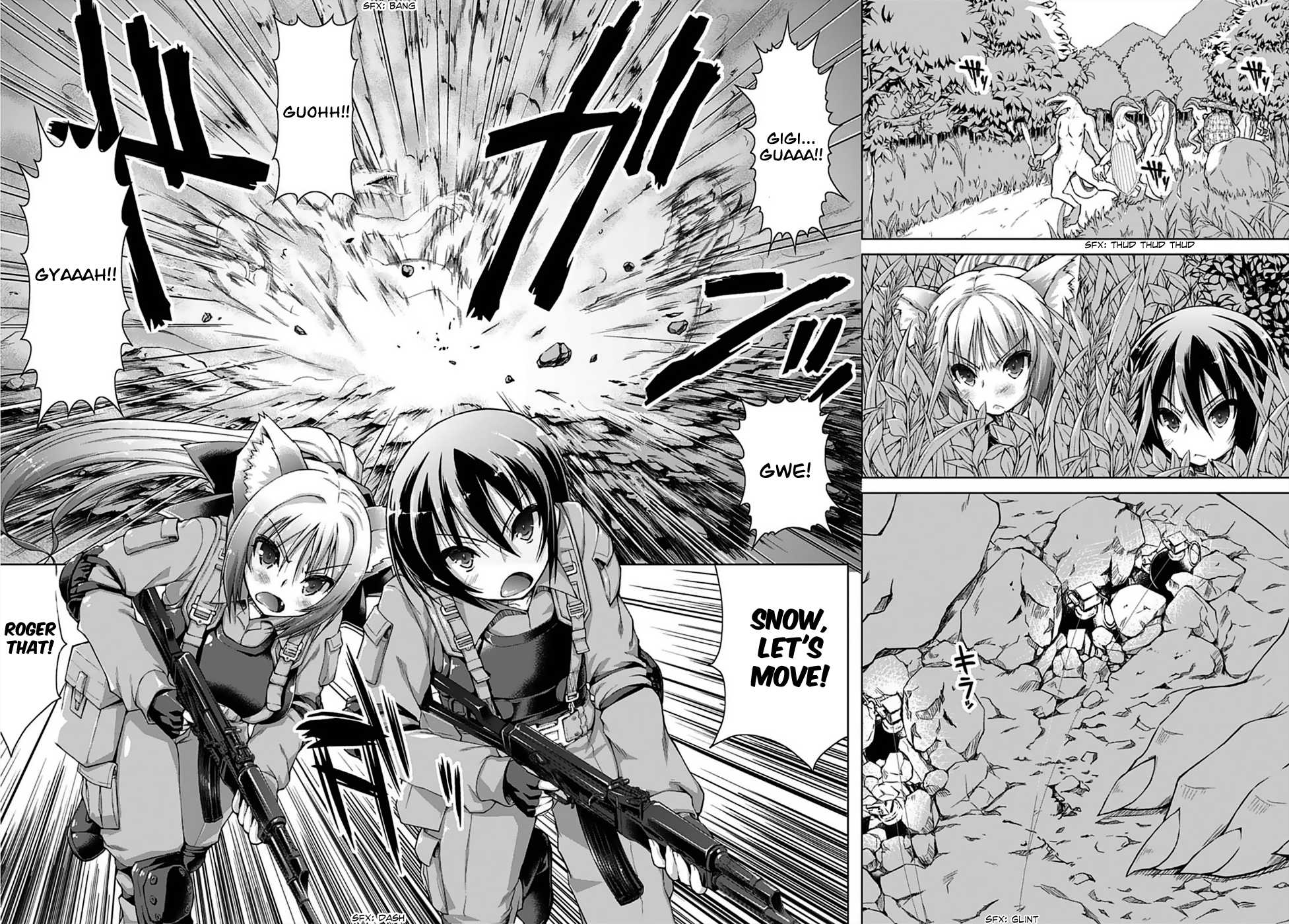 Gunota ga Mahou Sekai ni Tensei Shitara, Gendai Heiki de Guntai Harem o Tsukucchaimashita!? chapter 1 page 10