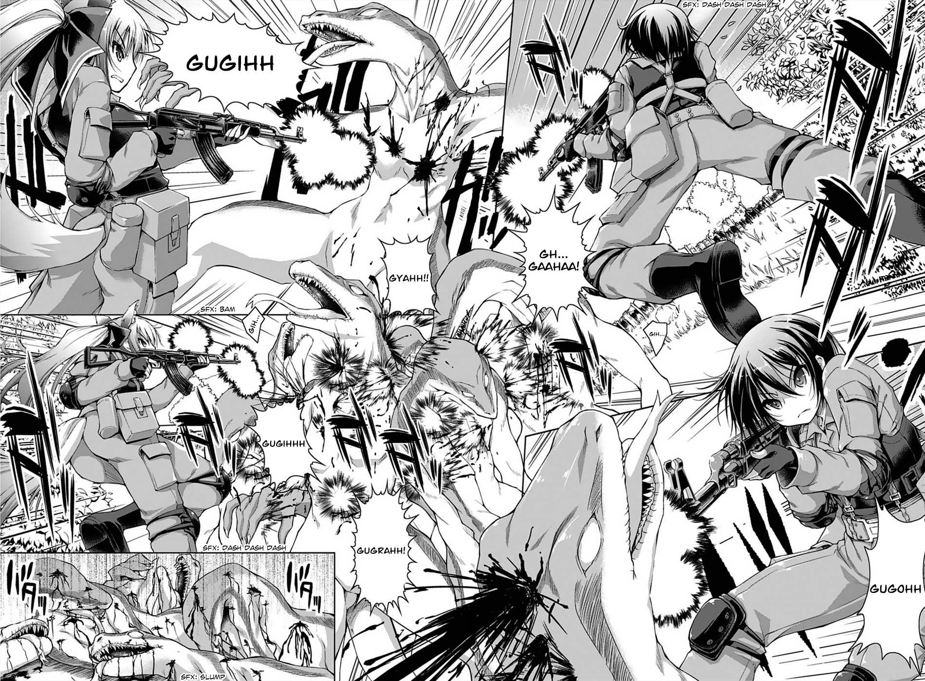 Gunota ga Mahou Sekai ni Tensei Shitara, Gendai Heiki de Guntai Harem o Tsukucchaimashita!? chapter 1 page 11