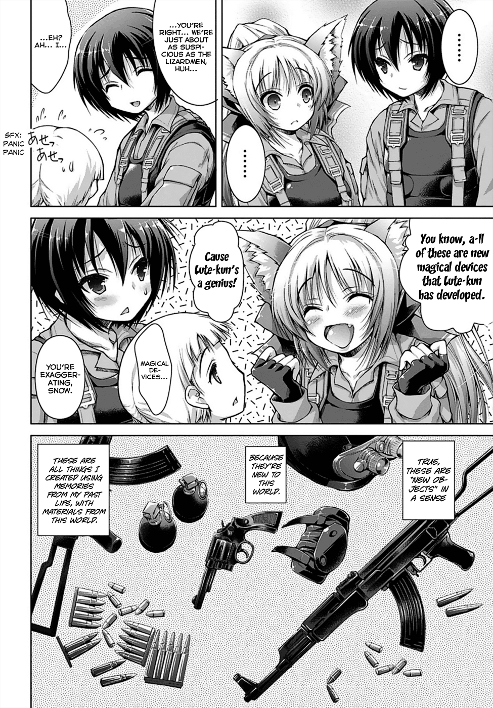 Gunota ga Mahou Sekai ni Tensei Shitara, Gendai Heiki de Guntai Harem o Tsukucchaimashita!? chapter 1 page 18