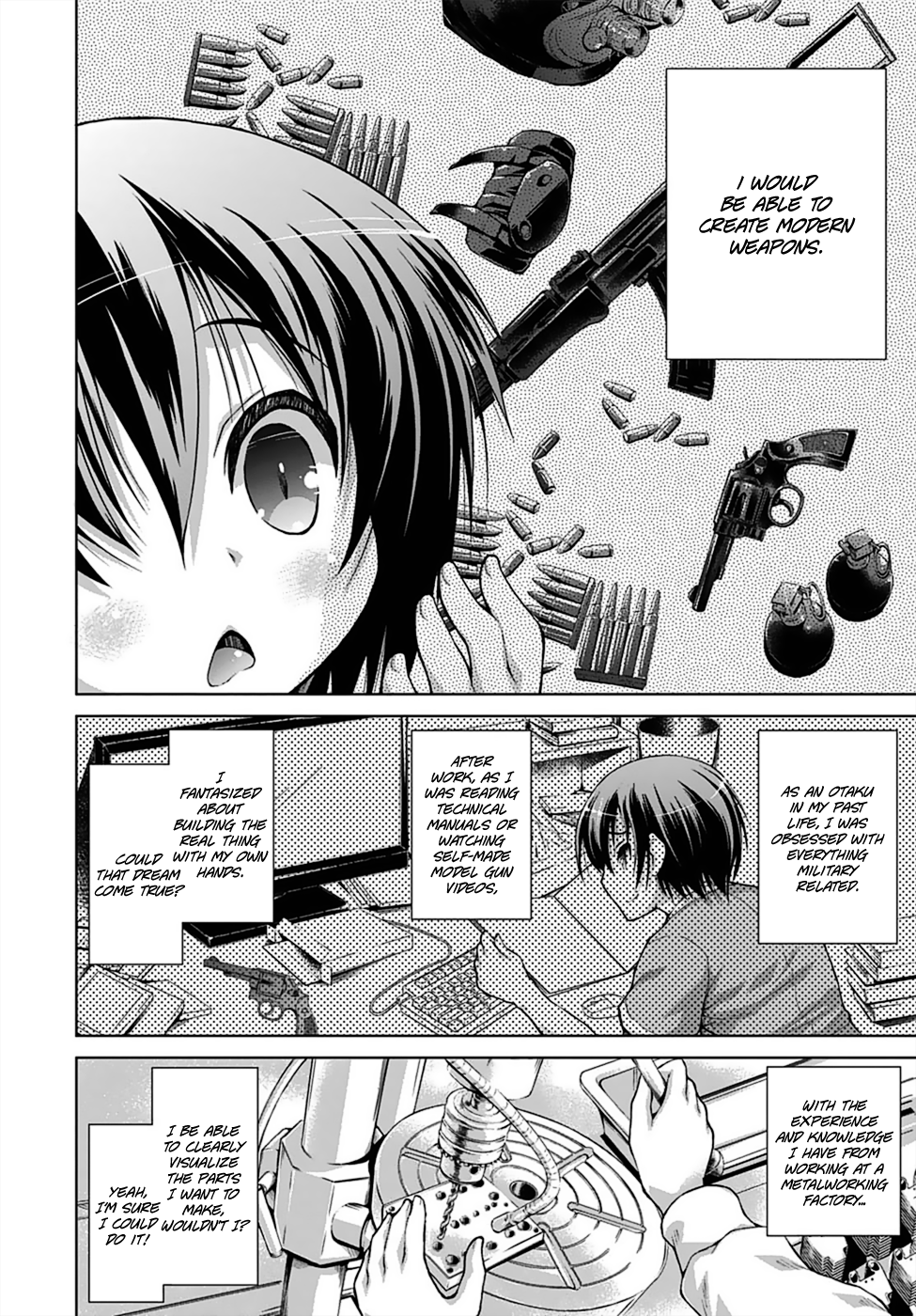 Gunota ga Mahou Sekai ni Tensei Shitara, Gendai Heiki de Guntai Harem o Tsukucchaimashita!? chapter 2 page 11