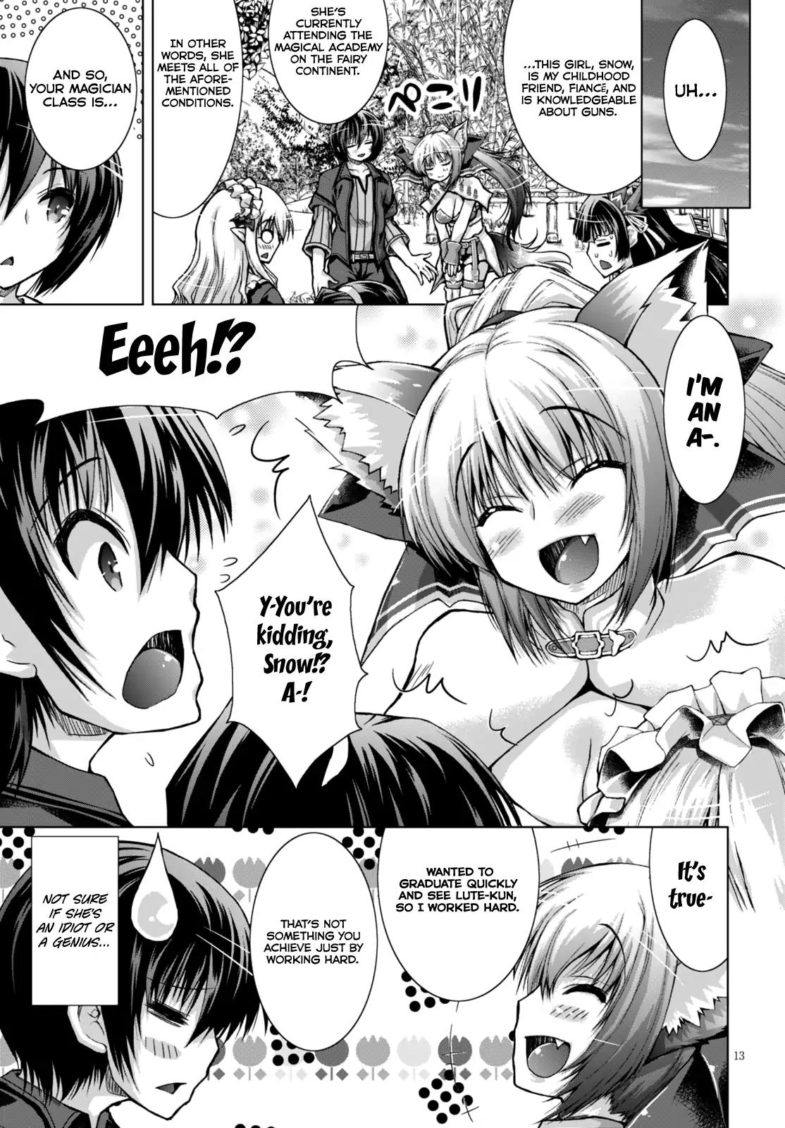 Gunota ga Mahou Sekai ni Tensei Shitara, Gendai Heiki de Guntai Harem o Tsukucchaimashita!? chapter 21 page 14