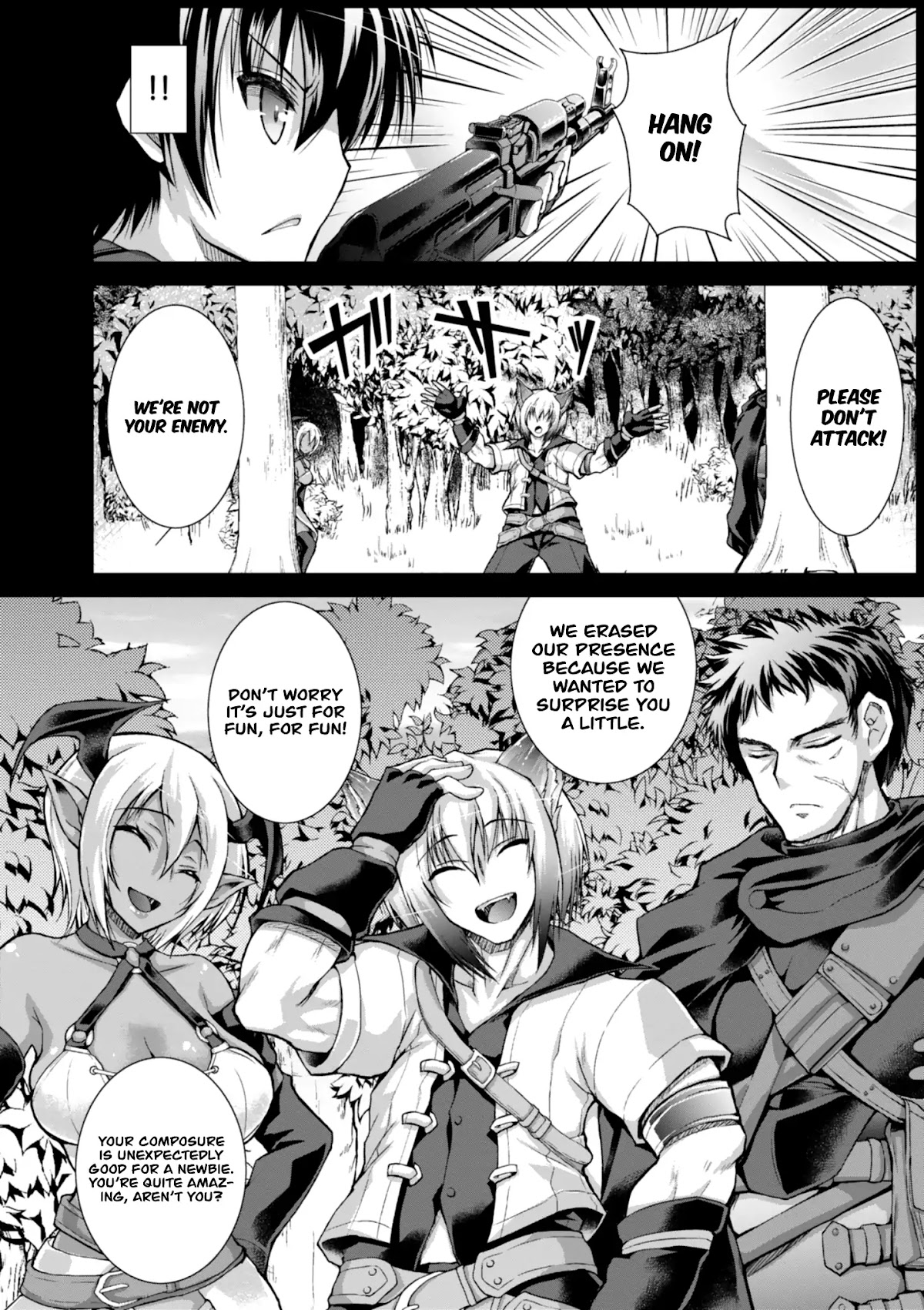 Gunota ga Mahou Sekai ni Tensei Shitara, Gendai Heiki de Guntai Harem o Tsukucchaimashita!? chapter 34 page 12