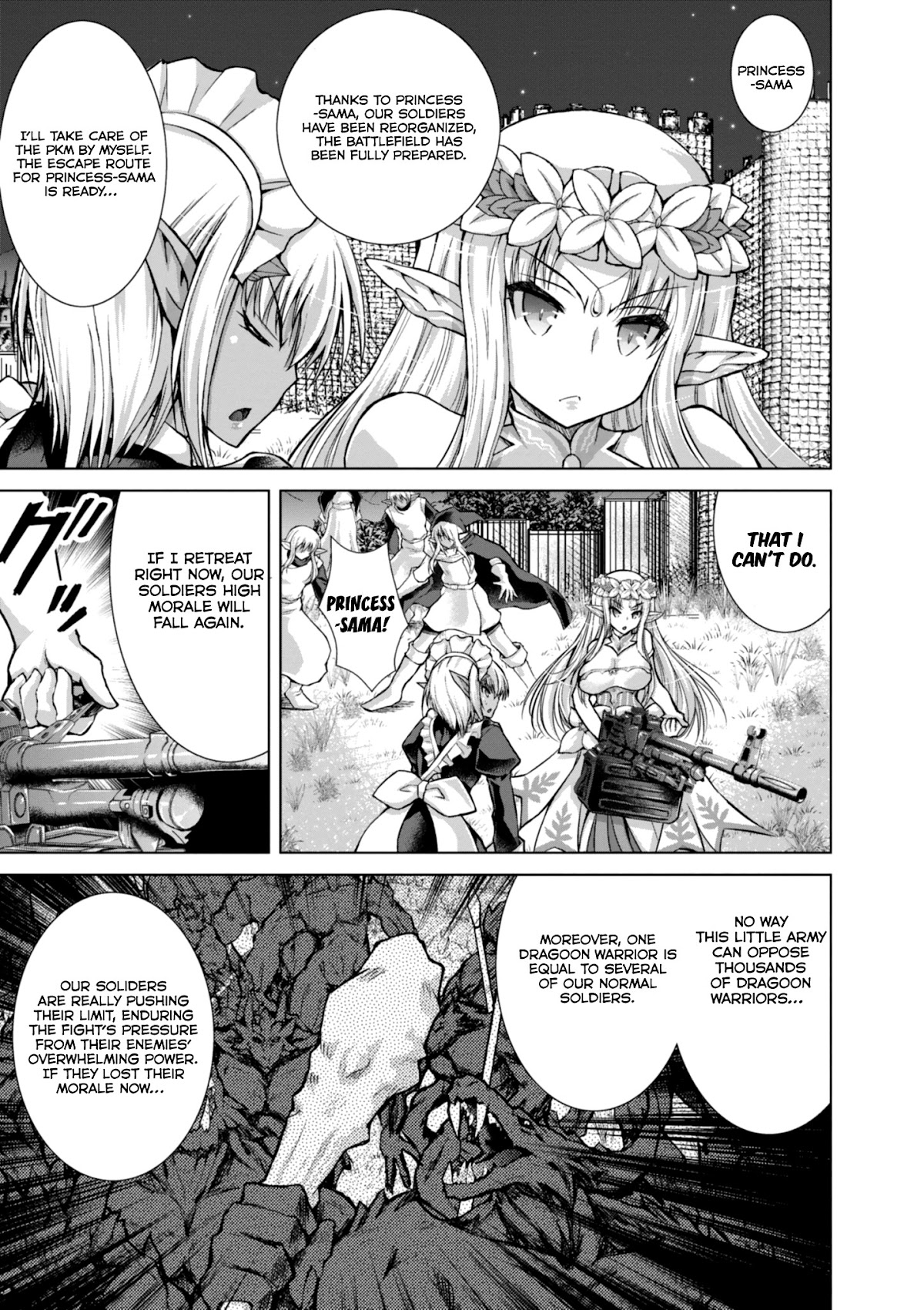 Gunota ga Mahou Sekai ni Tensei Shitara, Gendai Heiki de Guntai Harem o Tsukucchaimashita!? chapter 37 page 27