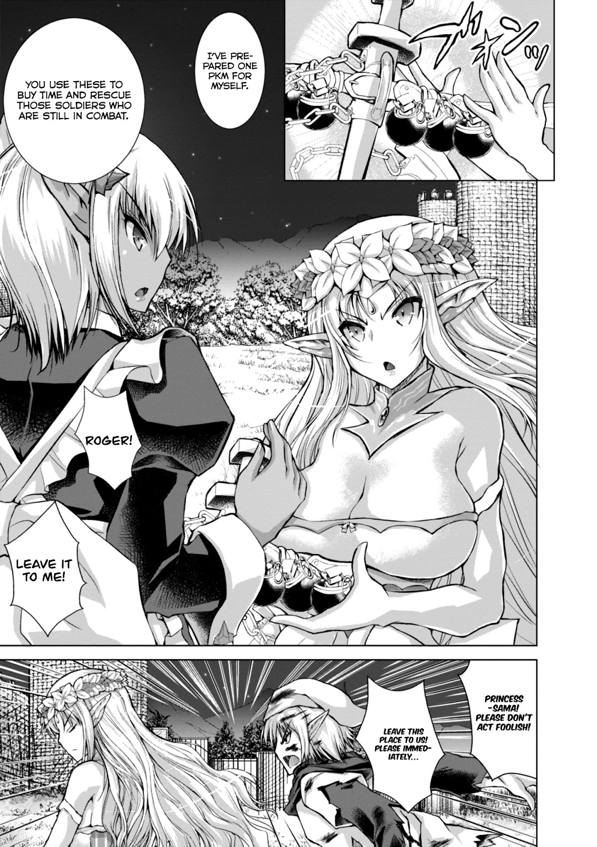 Gunota ga Mahou Sekai ni Tensei Shitara, Gendai Heiki de Guntai Harem o Tsukucchaimashita!? chapter 37 page 8