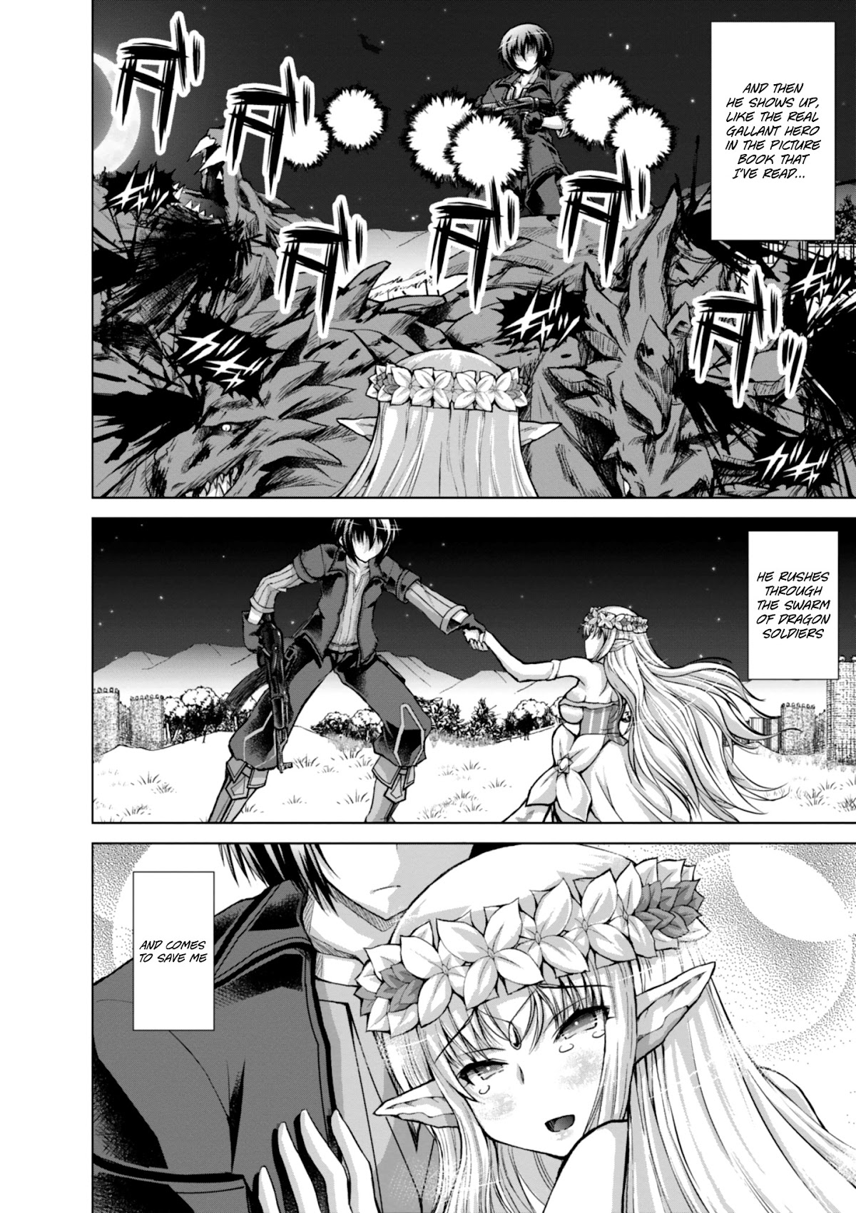 Gunota ga Mahou Sekai ni Tensei Shitara, Gendai Heiki de Guntai Harem o Tsukucchaimashita!? chapter 40 page 9