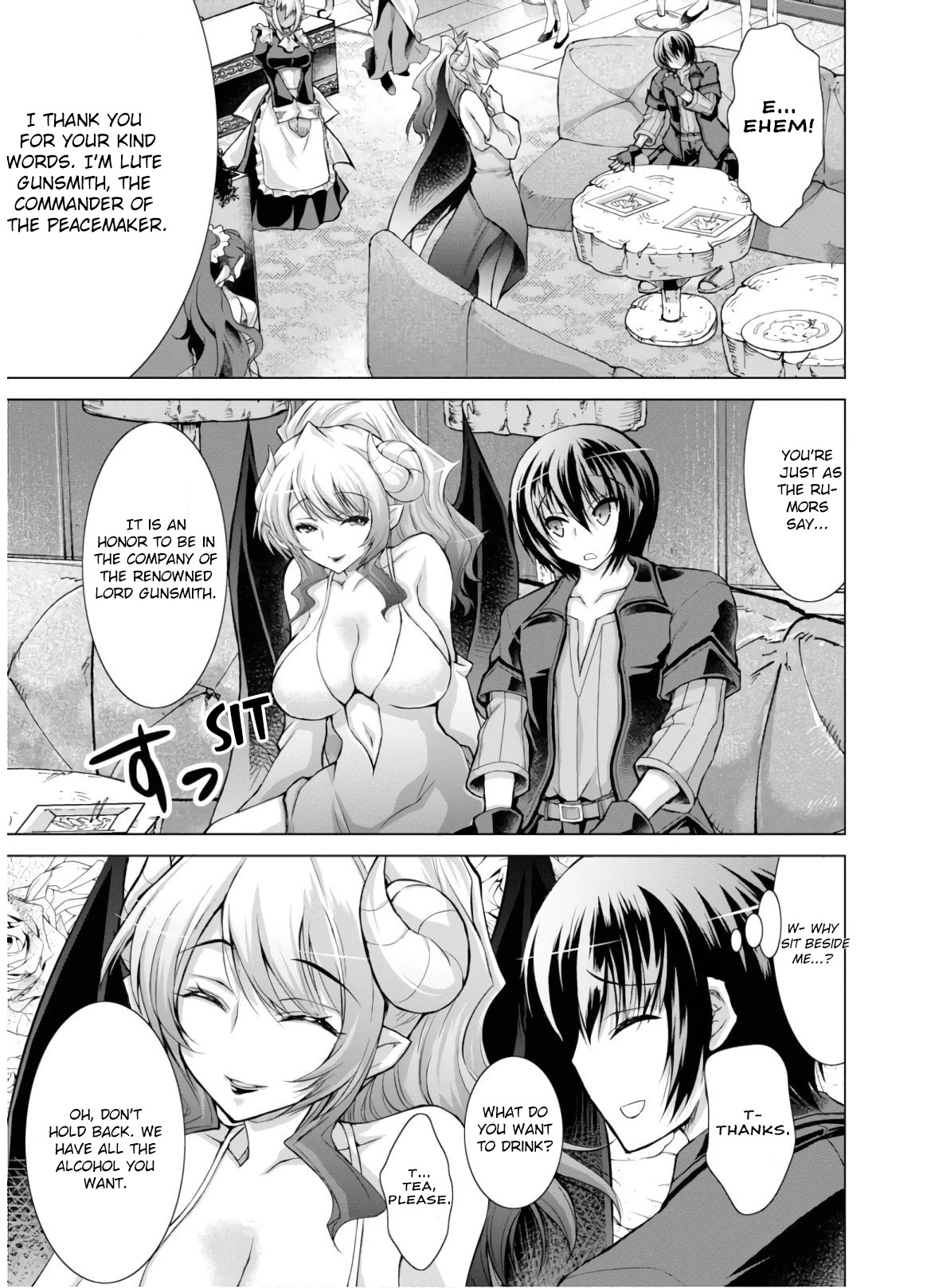 Gunota ga Mahou Sekai ni Tensei Shitara, Gendai Heiki de Guntai Harem o Tsukucchaimashita!? chapter 50 page 14
