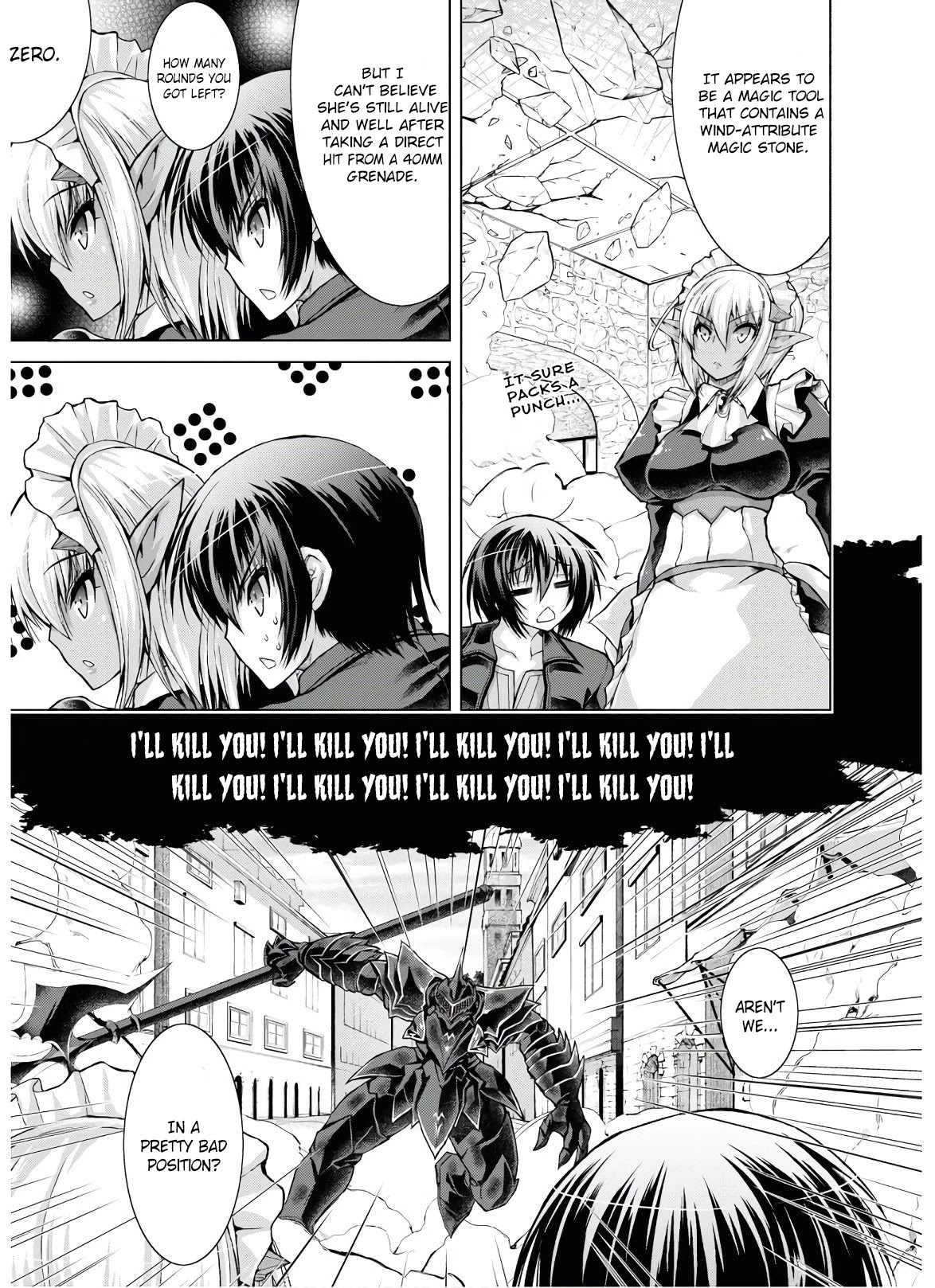 Gunota ga Mahou Sekai ni Tensei Shitara, Gendai Heiki de Guntai Harem o Tsukucchaimashita!? chapter 52 page 14