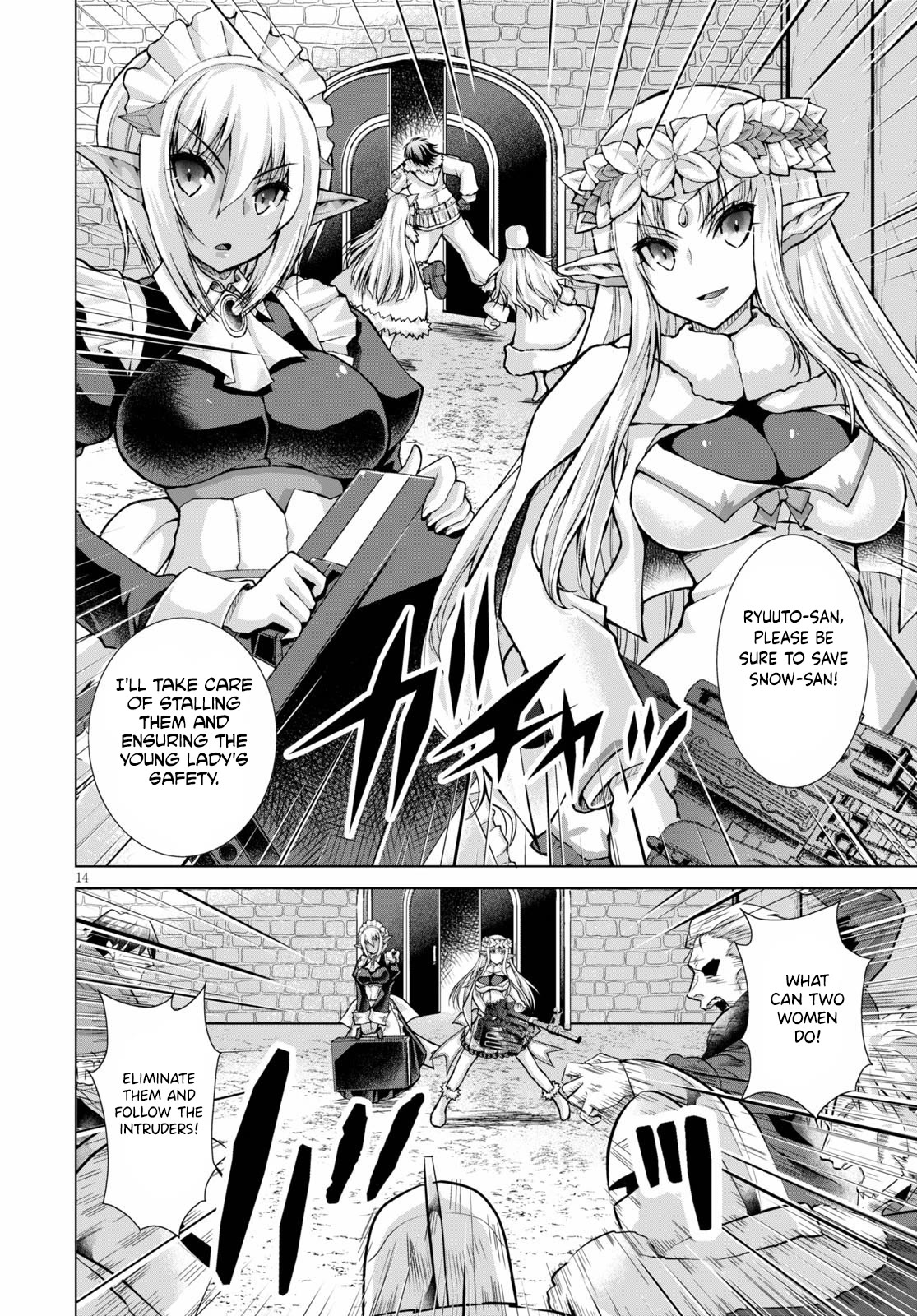 Gunota ga Mahou Sekai ni Tensei Shitara, Gendai Heiki de Guntai Harem o Tsukucchaimashita!? chapter 65 page 15