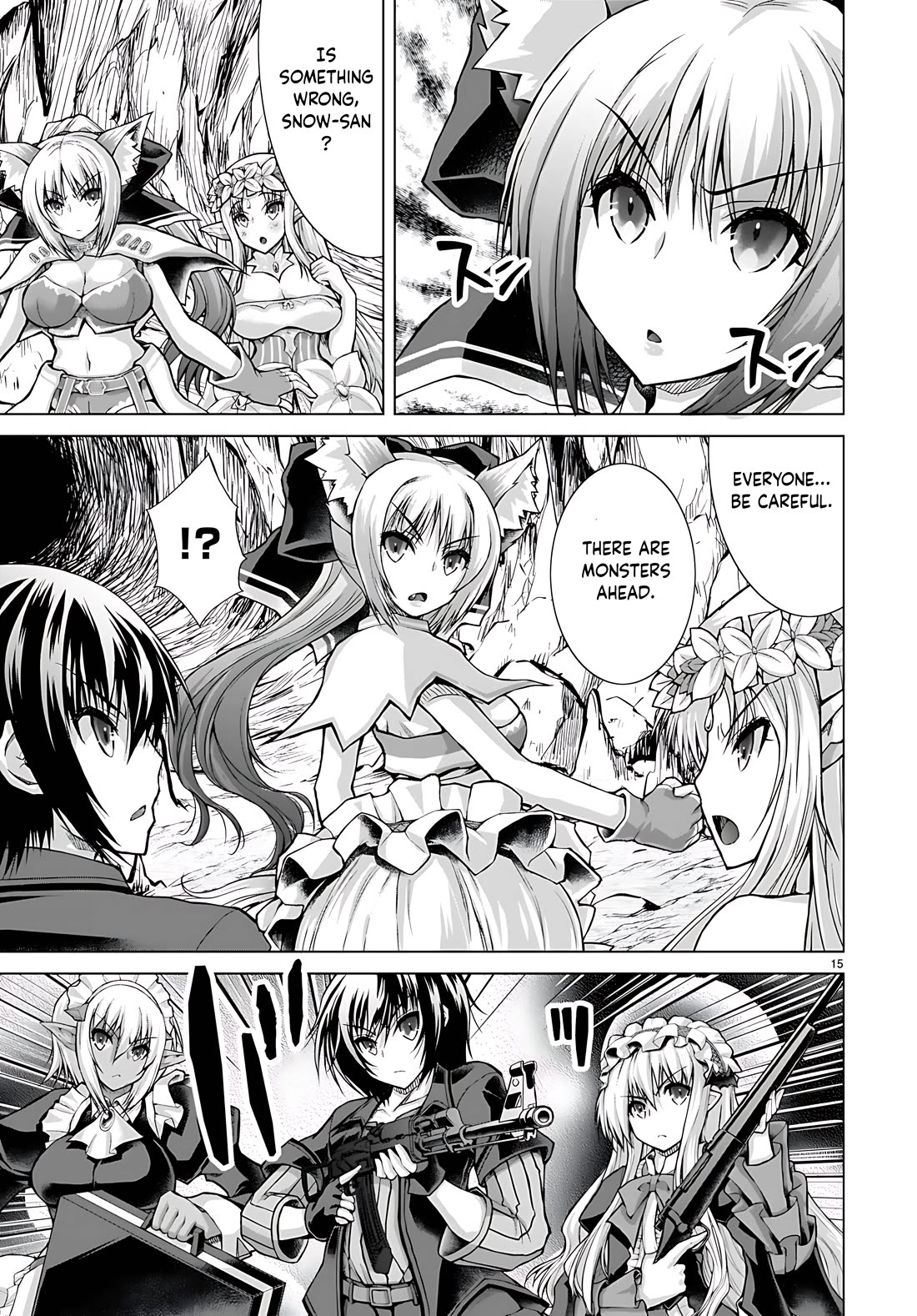 Gunota ga Mahou Sekai ni Tensei Shitara, Gendai Heiki de Guntai Harem o Tsukucchaimashita!? chapter 76 page 19