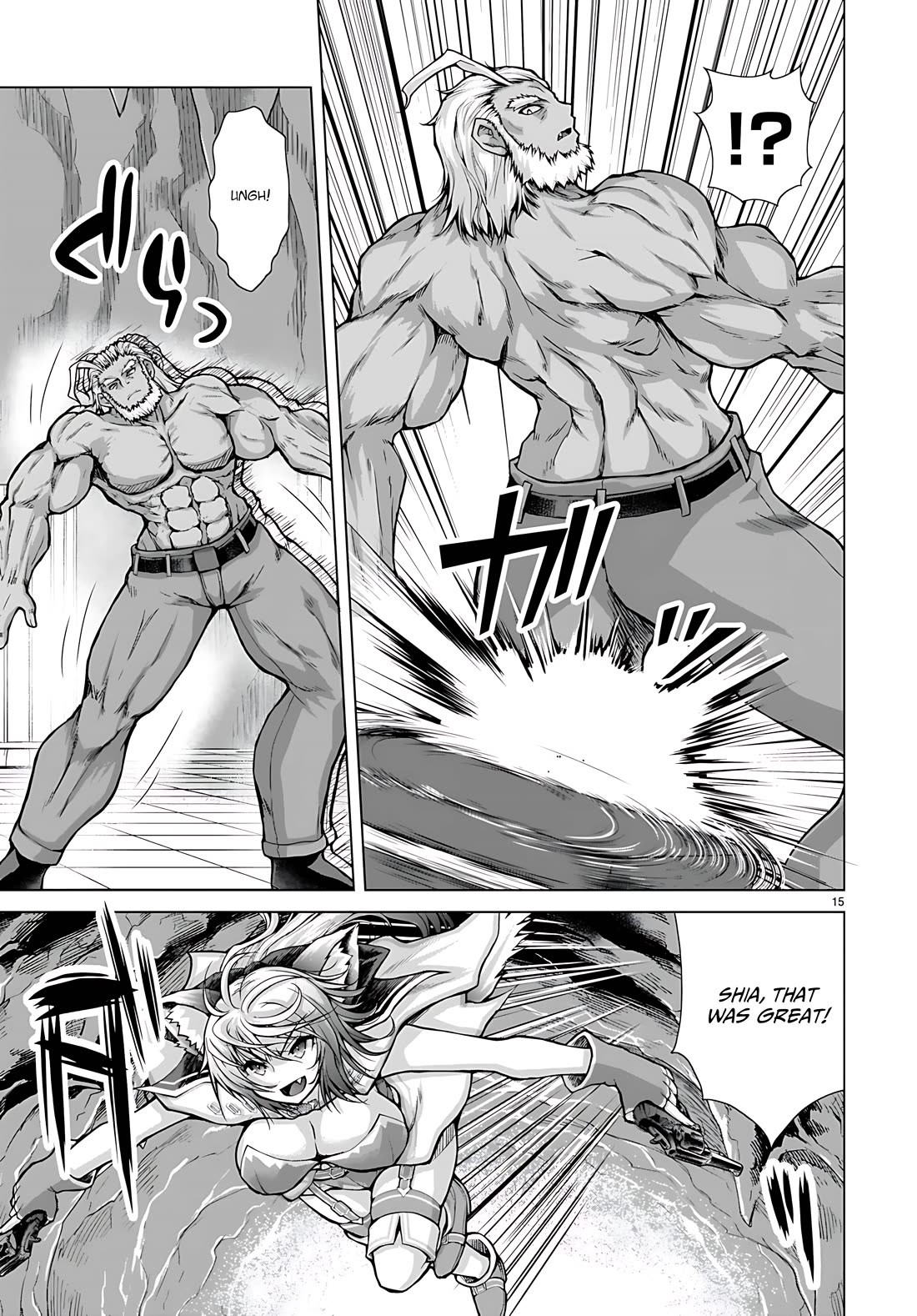 Gunota ga Mahou Sekai ni Tensei Shitara, Gendai Heiki de Guntai Harem o Tsukucchaimashita!? chapter 78 page 15