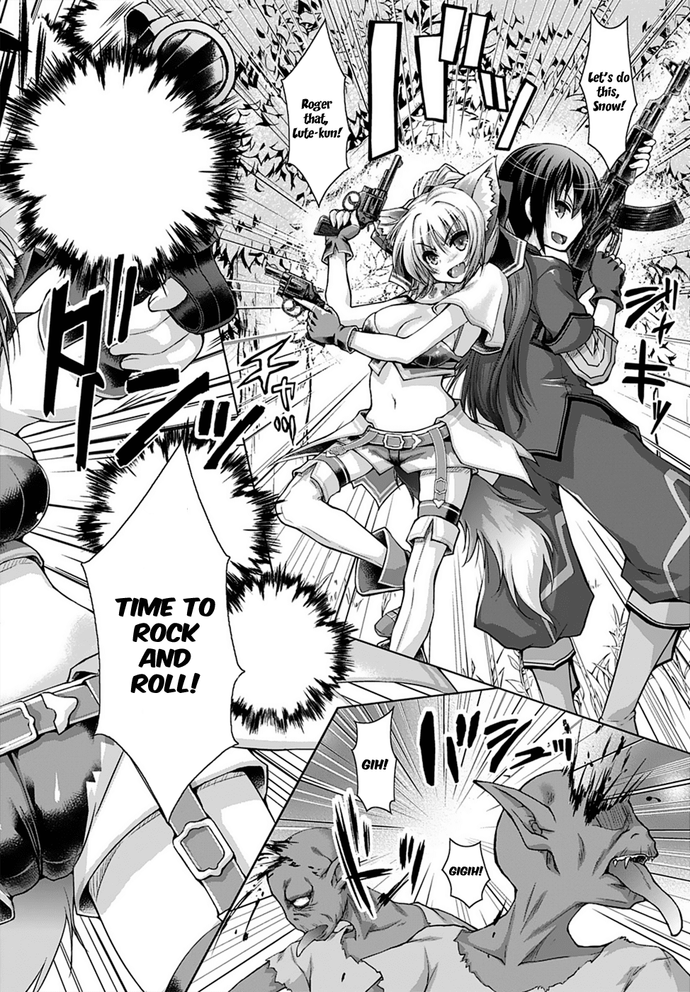 Gunota ga Mahou Sekai ni Tensei Shitara, Gendai Heiki de Guntai Harem o Tsukucchaimashita!? chapter 8 page 32