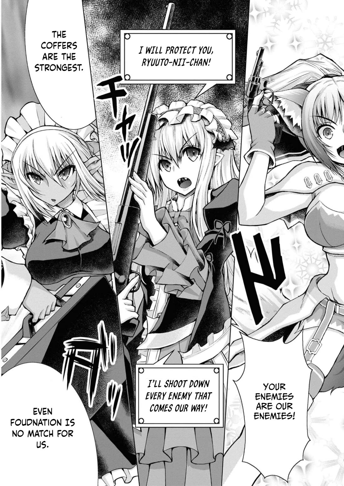 Gunota ga Mahou Sekai ni Tensei Shitara, Gendai Heiki de Guntai Harem o Tsukucchaimashita!? chapter 87 page 30