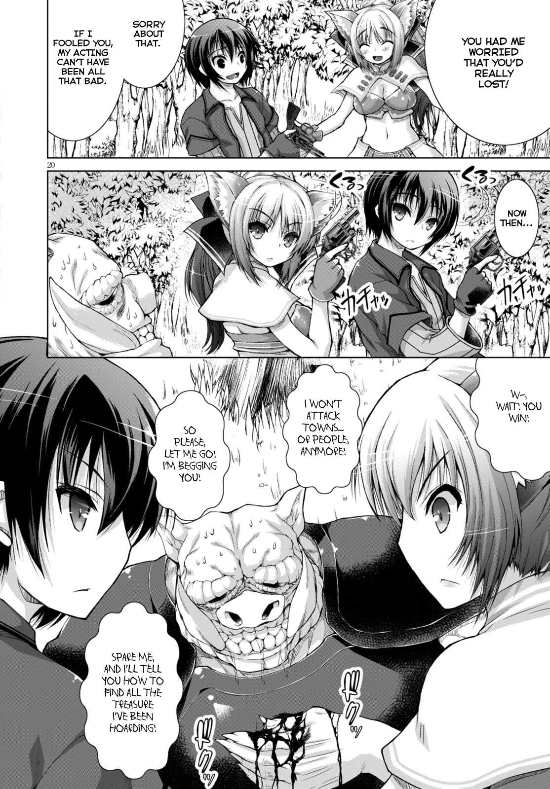Gunota ga Mahou Sekai ni Tensei Shitara, Gendai Heiki de Guntai Harem o Tsukucchaimashita!? chapter 9 page 23