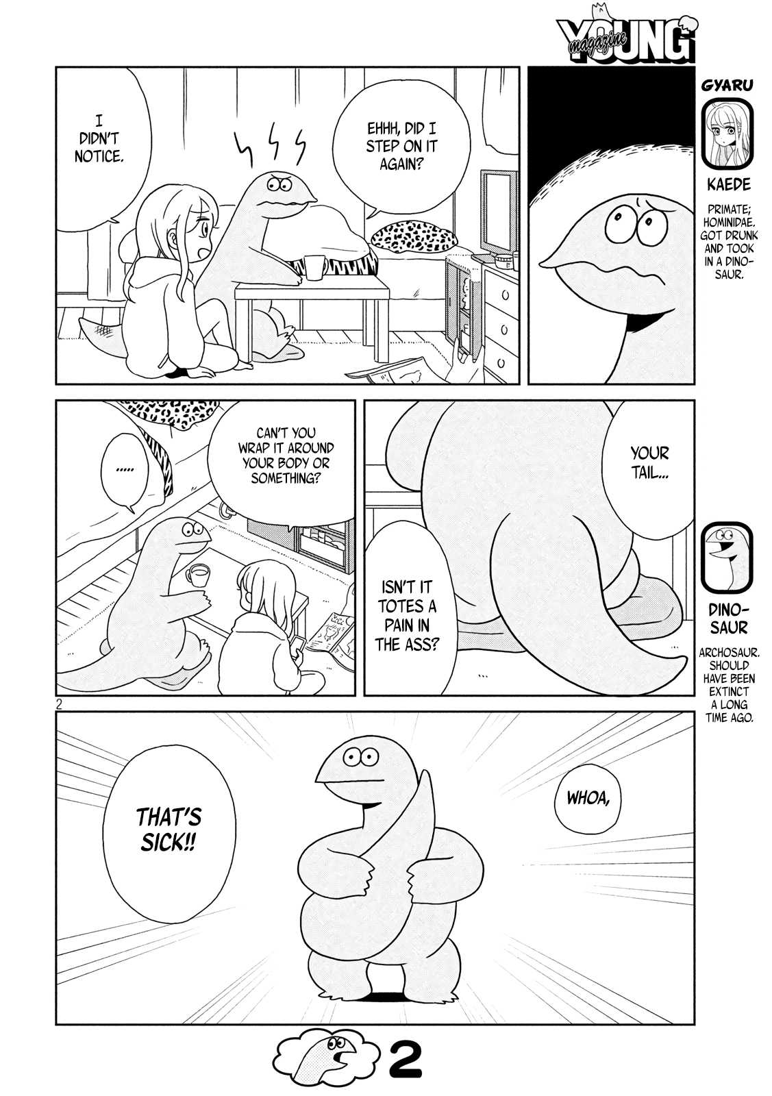 Gyaru and Dinosaur chapter 7 page 2