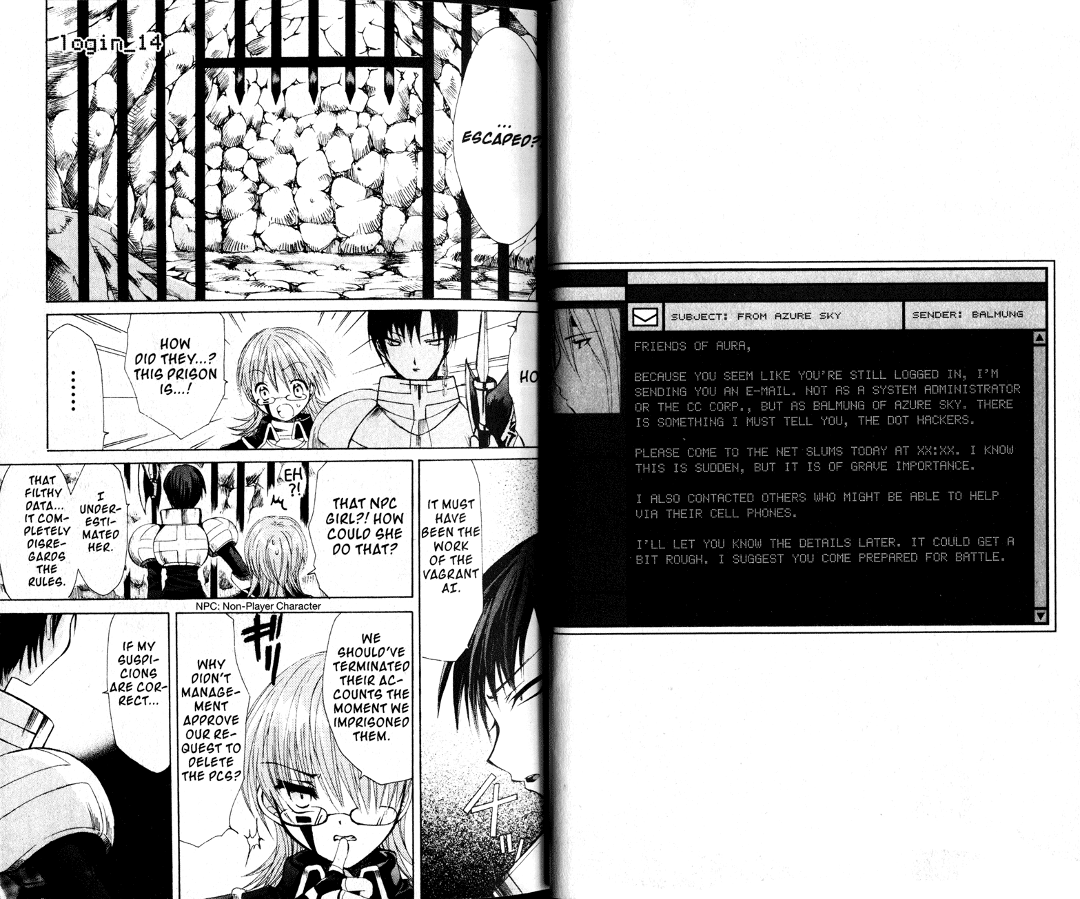 .hack//Tasogare no Udewa Densetsu chapter 14 page 1