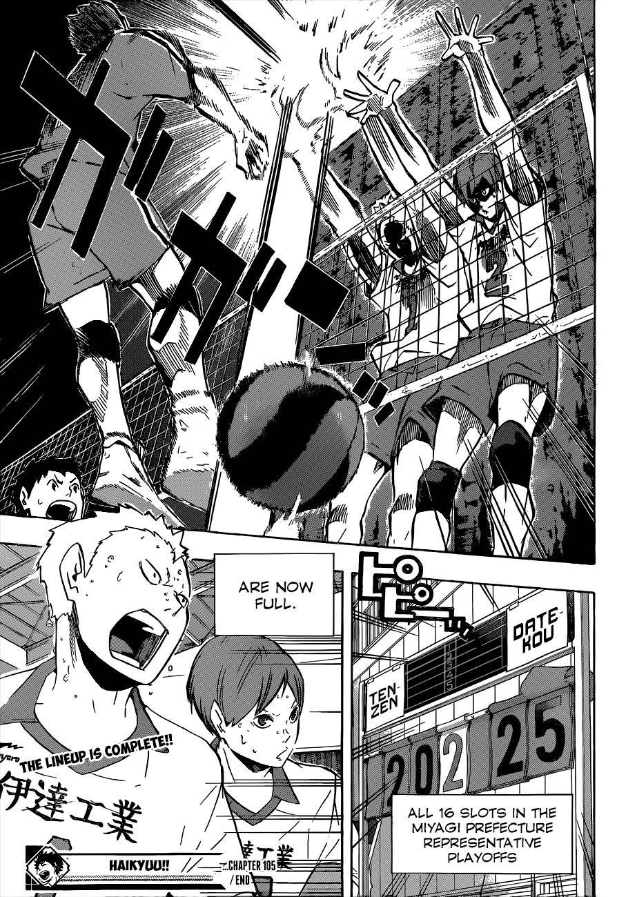 Haikyuu!! chapter 105 page 18