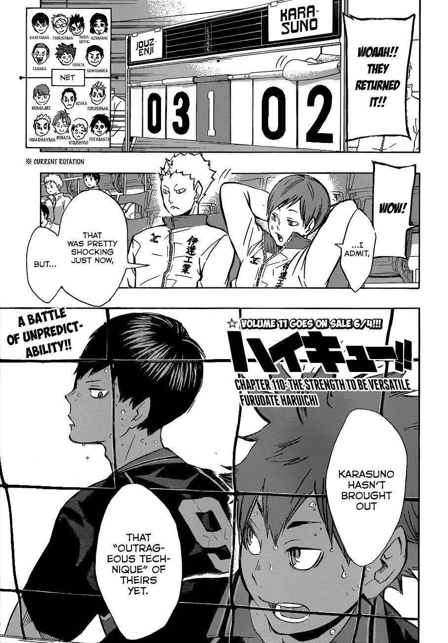 Haikyuu!! chapter 110 page 2