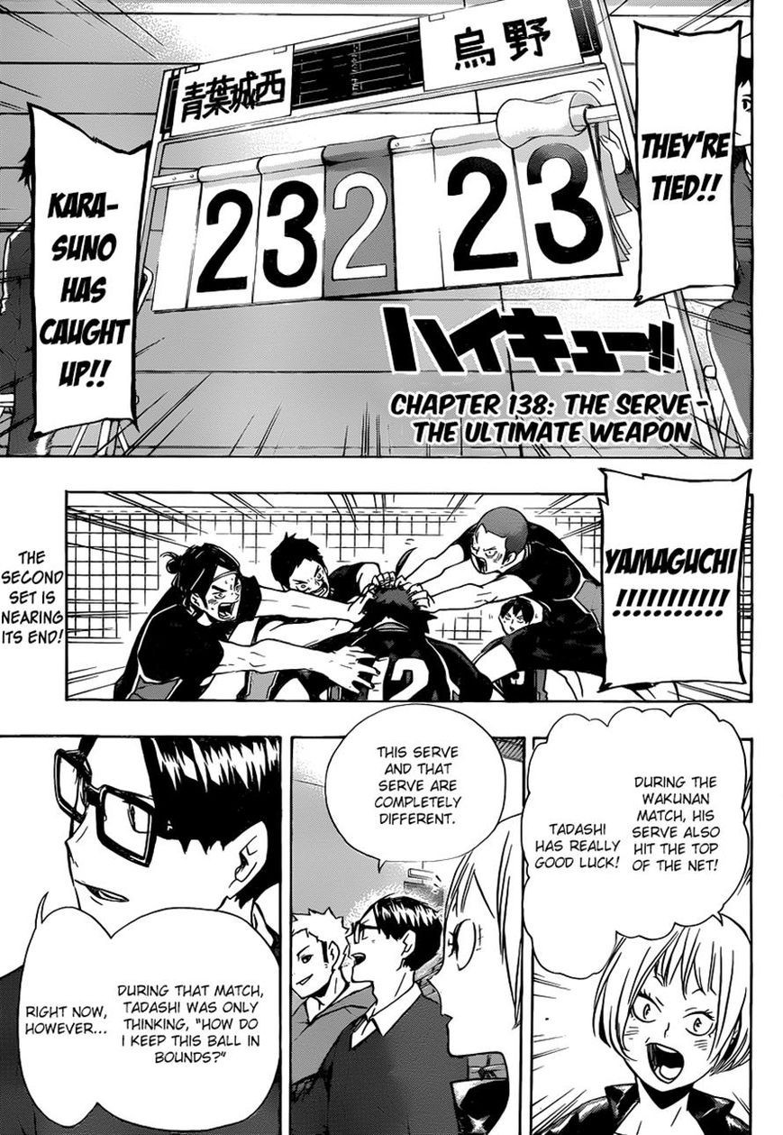Haikyuu!! chapter 138 page 1