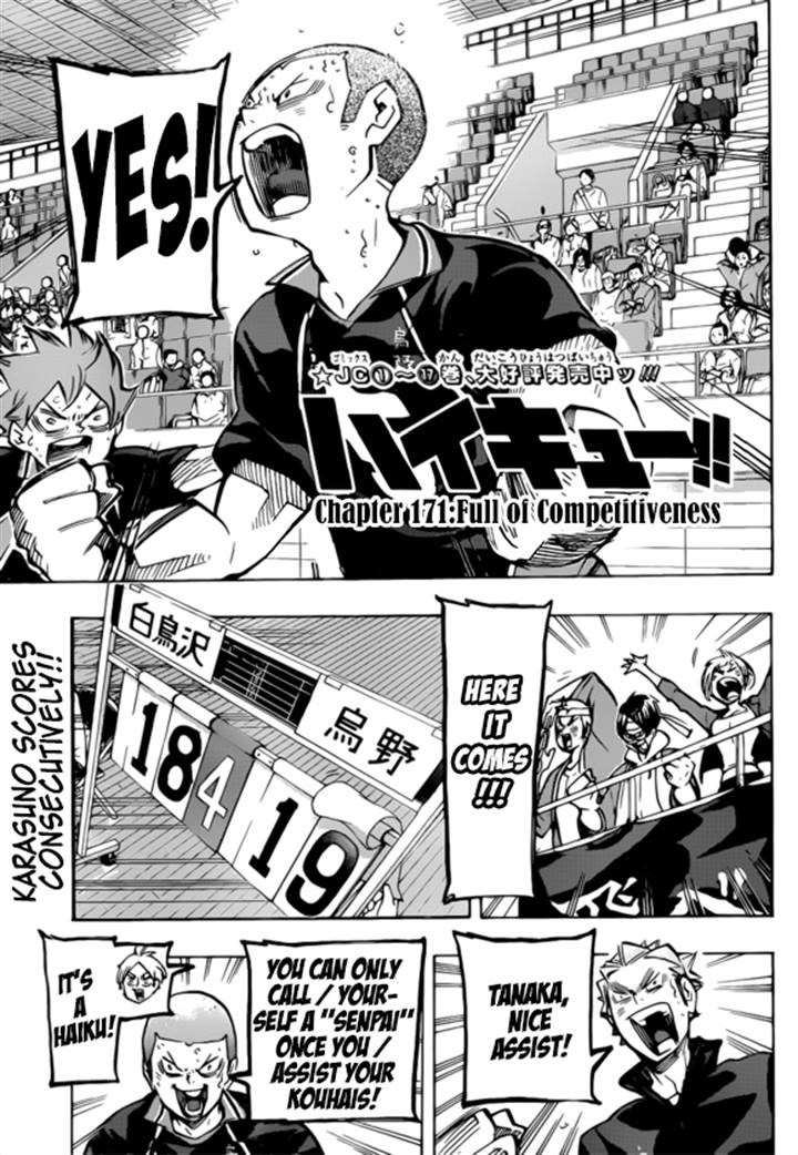 Haikyuu!! chapter 171 page 1